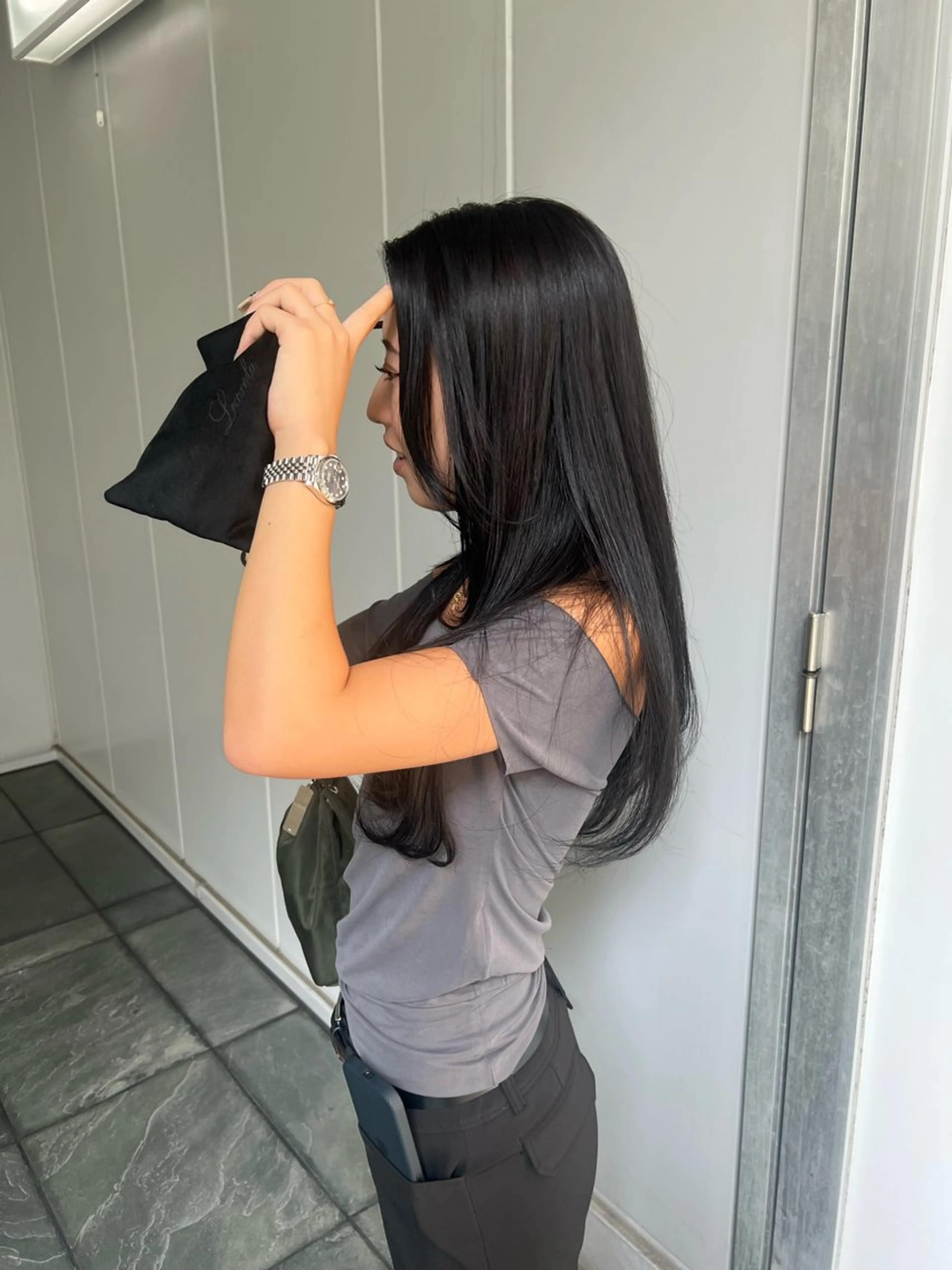 ワンカラー➕コスメストレートパーマの写真