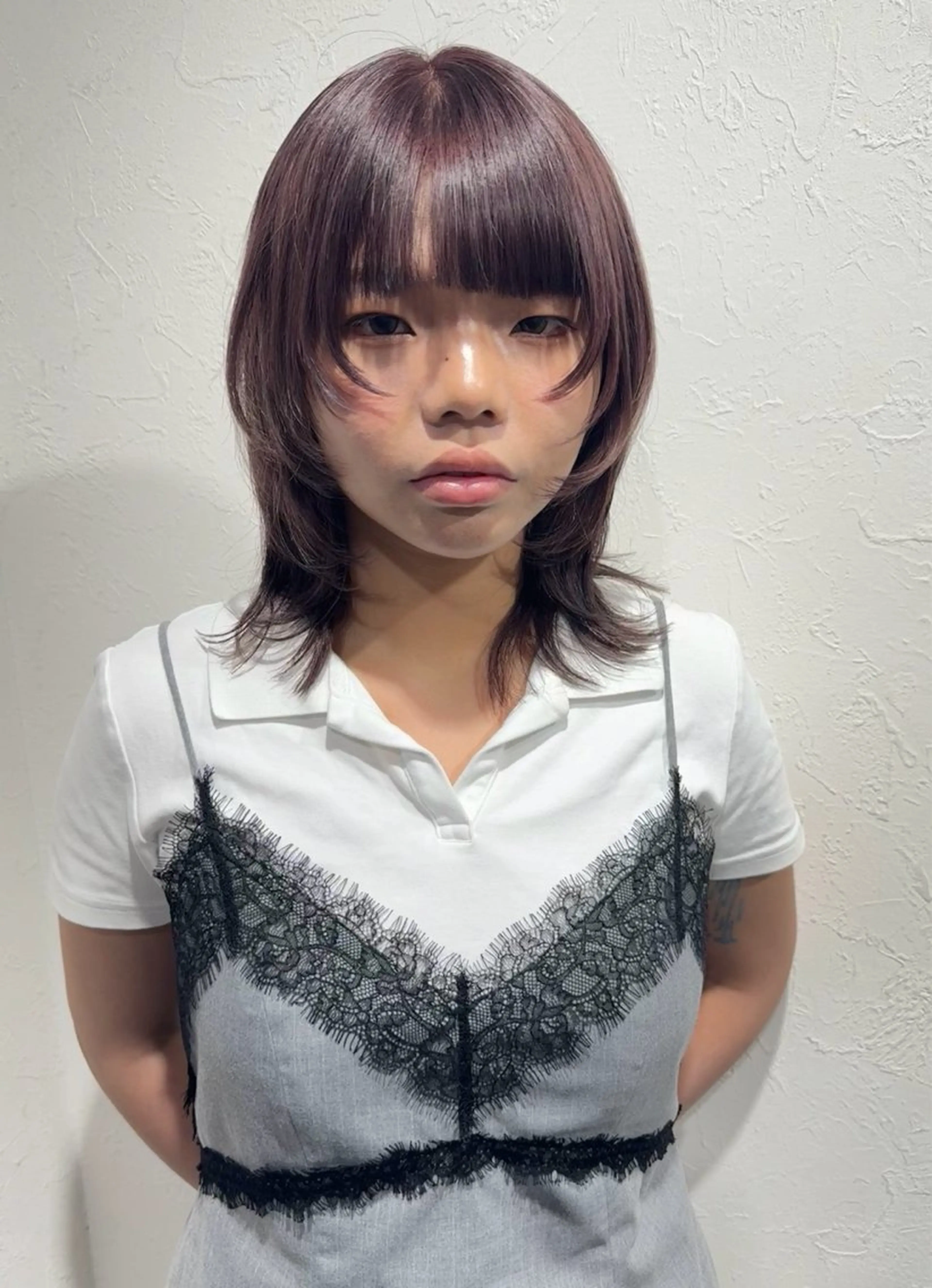 セミロング カラー ハイトーン/レイヤー /艶カラー🎀のヘアスタイル