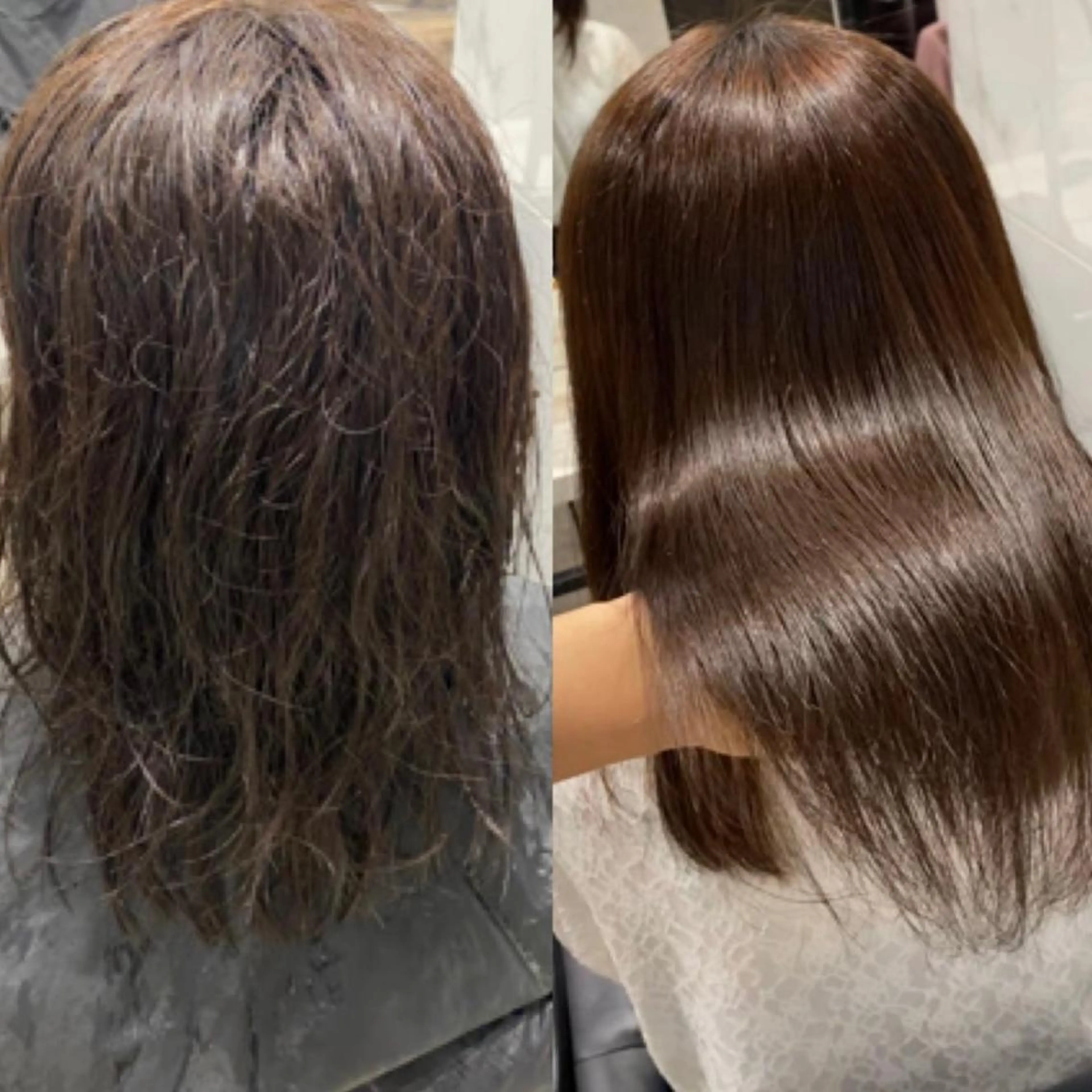 ロング パーマ ヘアアレンジ 縮毛矯正 トリートメント 新宿⌇韓国風ヘア ⌇透明感カラーのヘアスタイル