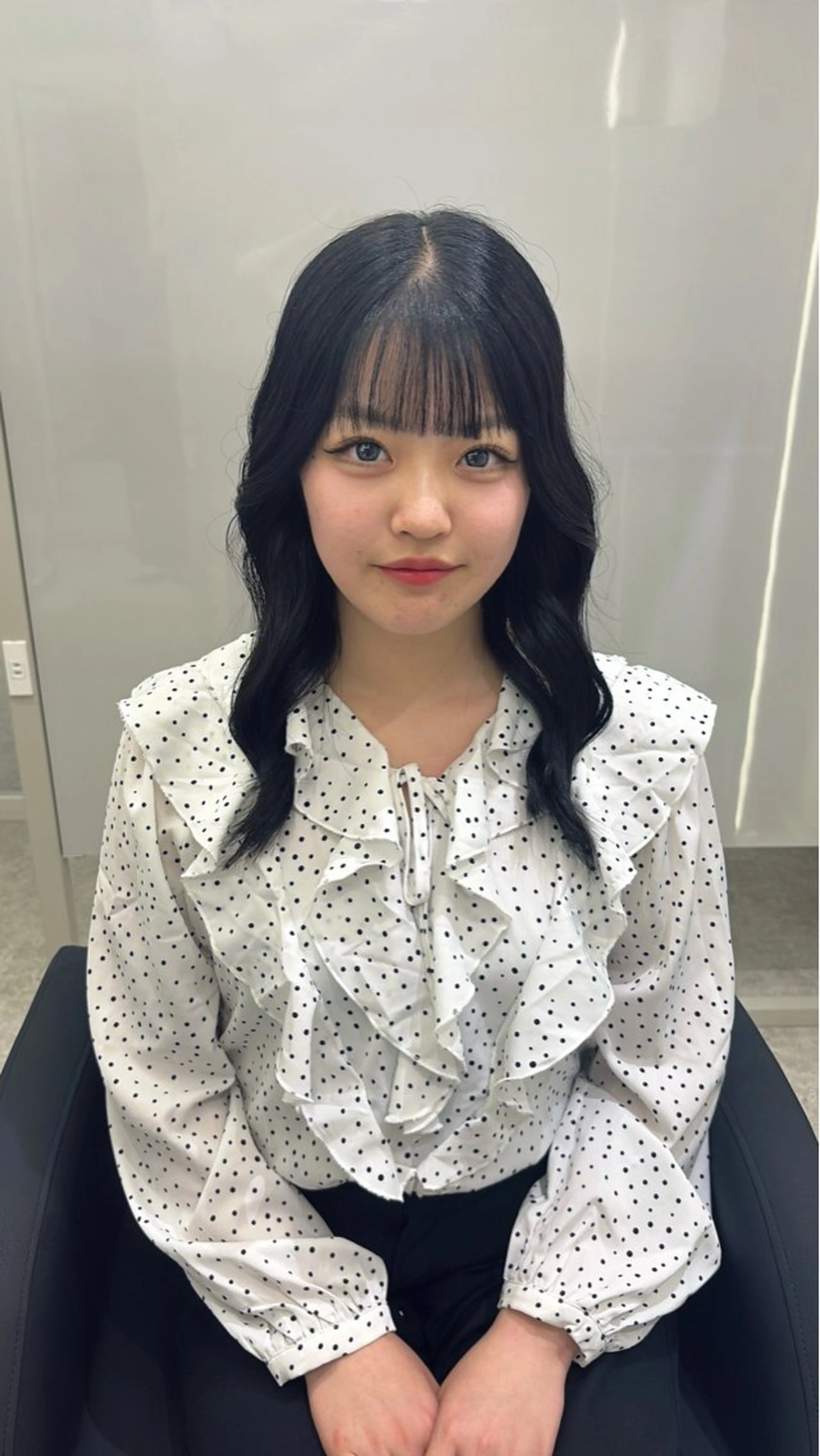 セミロング カット ヘアカラー よしえ /心斎橋美容室のヘアスタイル