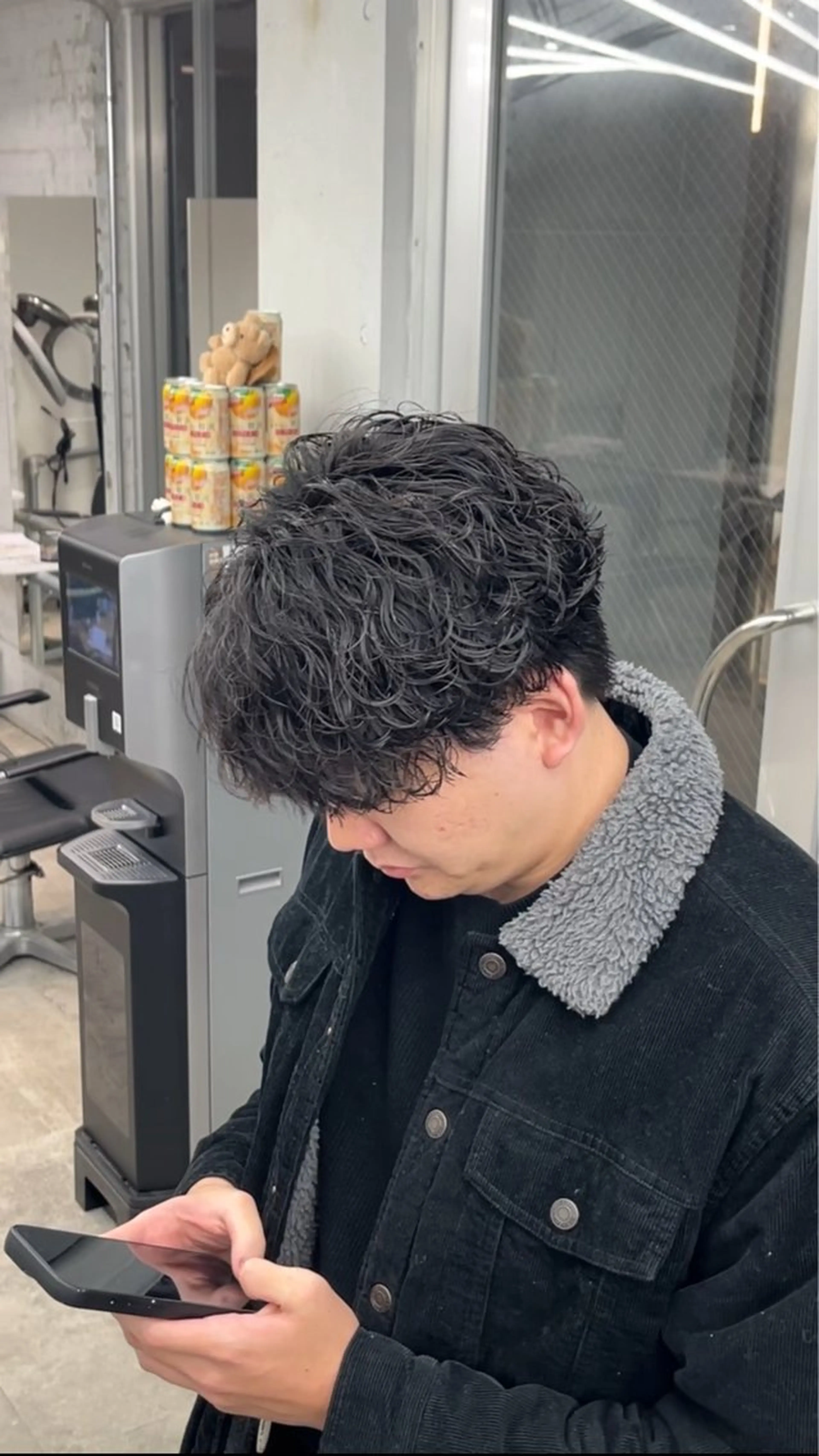 🔥今流行🔥波巻きパーマ+メンズカットの写真