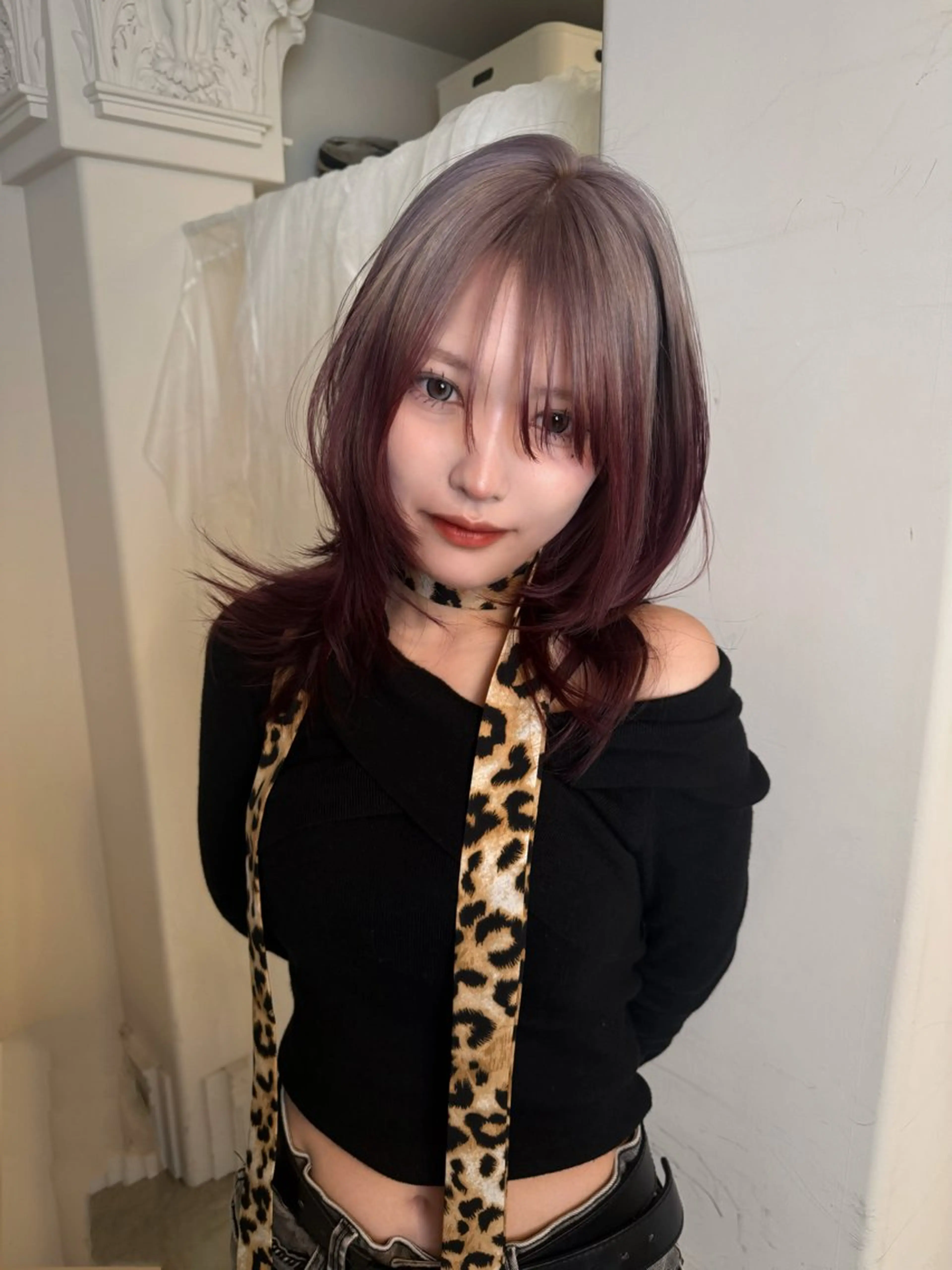 セミロング カラー ヘアカラー トリートメント ヘアセット HARUNA/原宿/ デザイン/カットのヘアスタイル