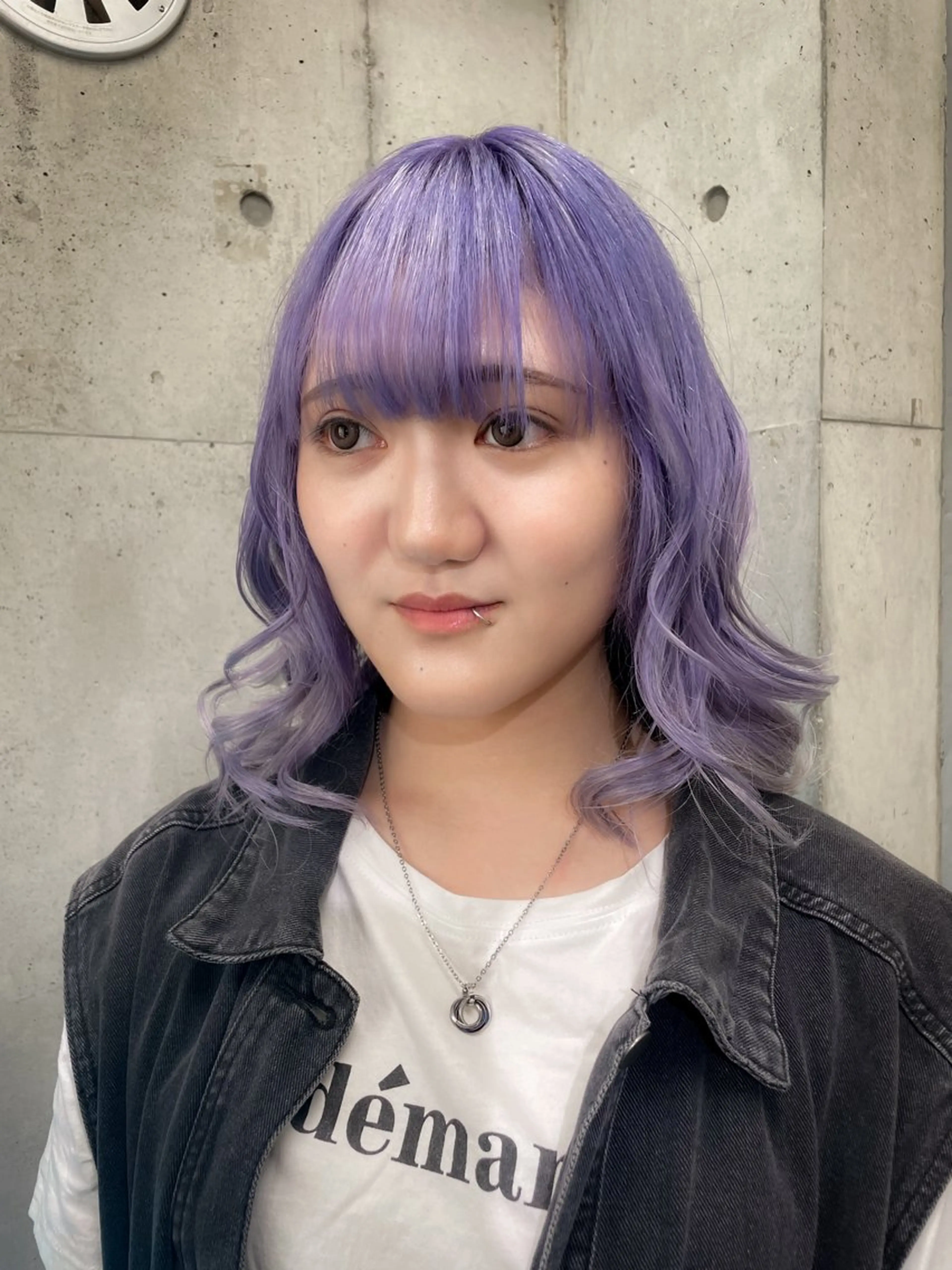 ミディアム ヘアカラー ハイトーン/ブリーチ /ウルフ⛓️MAKIのヘアスタイル