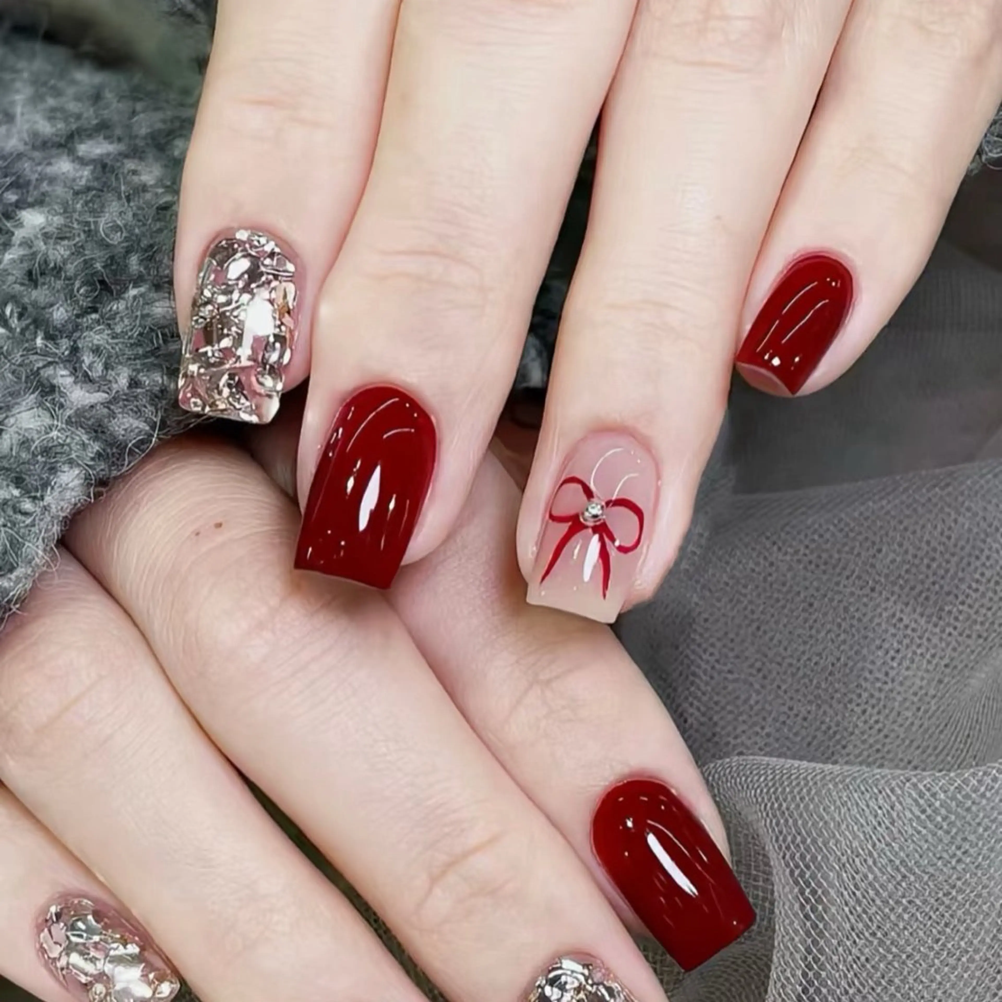 ネイル ジェルネイル ネイルチップ ハンドネイル MoMoA Nail ネイル長さ出し専門店のネイルデザイン