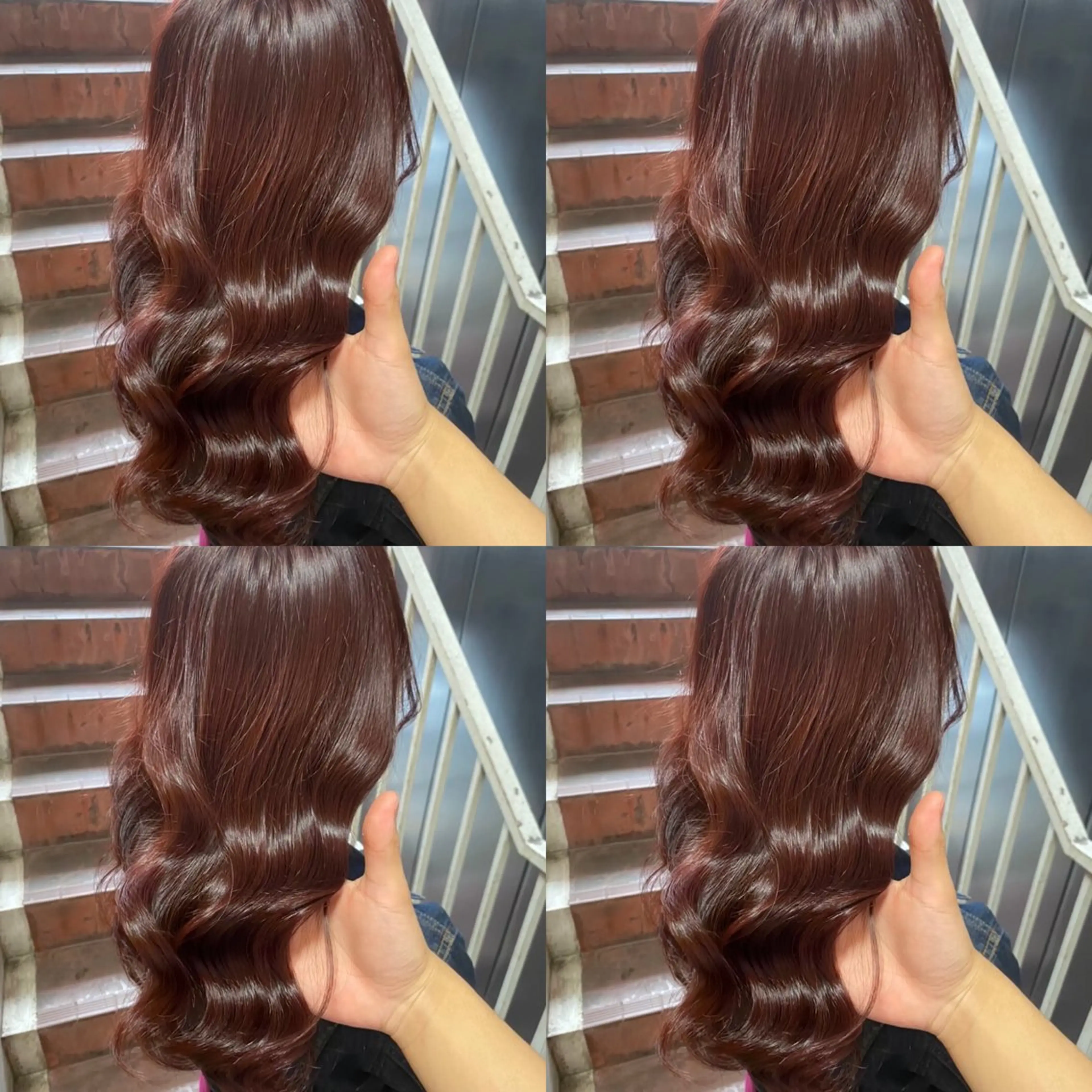 セミロング カラー ヘアアレンジ 💎韓国レイヤー ×エクステゆうま💎のヘアスタイル