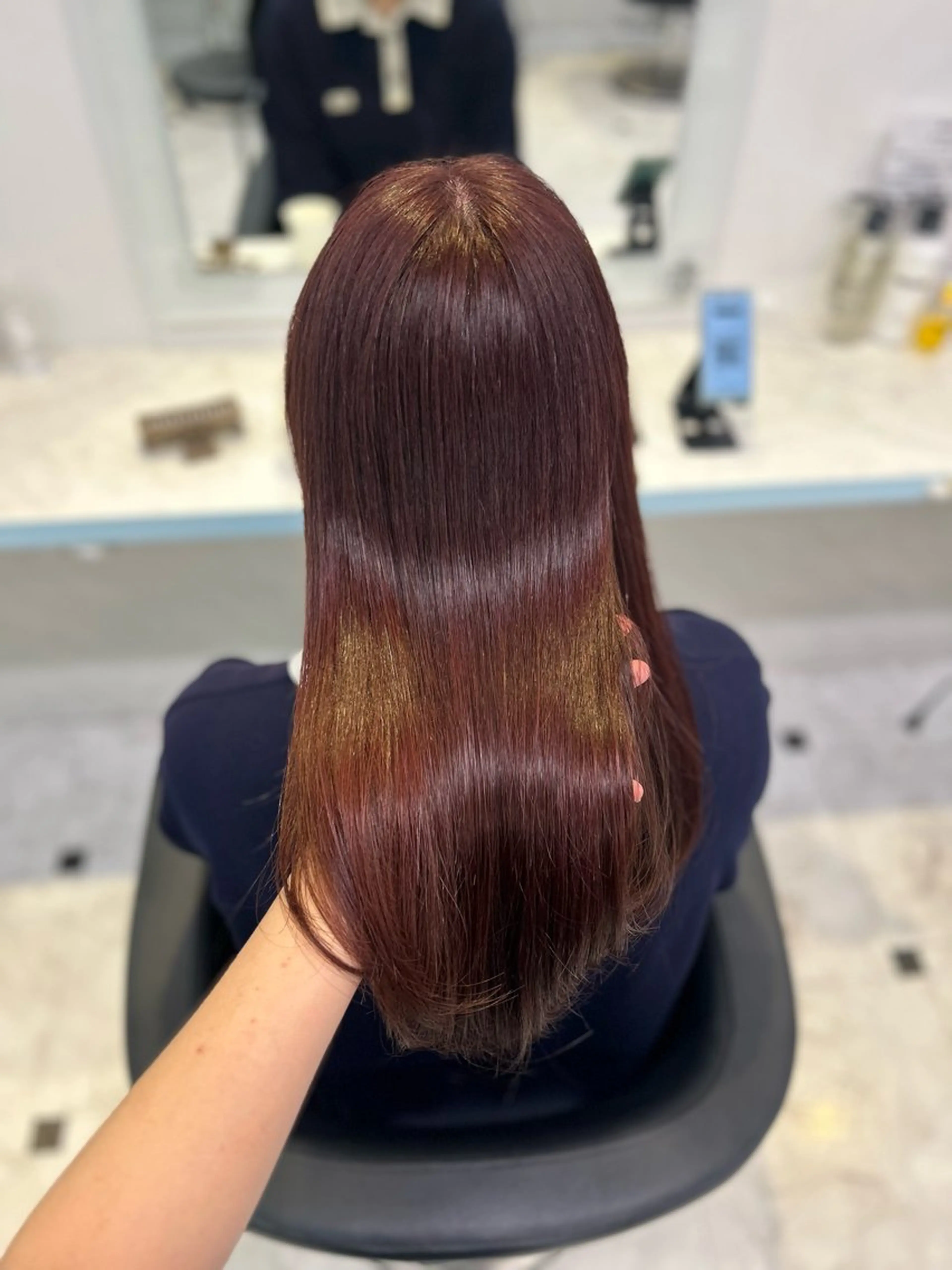 ロング ヘアカラー トリートメント ヘッドスパ ヘアセット 🥀艶髪/似合わせ 暖色/まな🥀のヘアスタイル