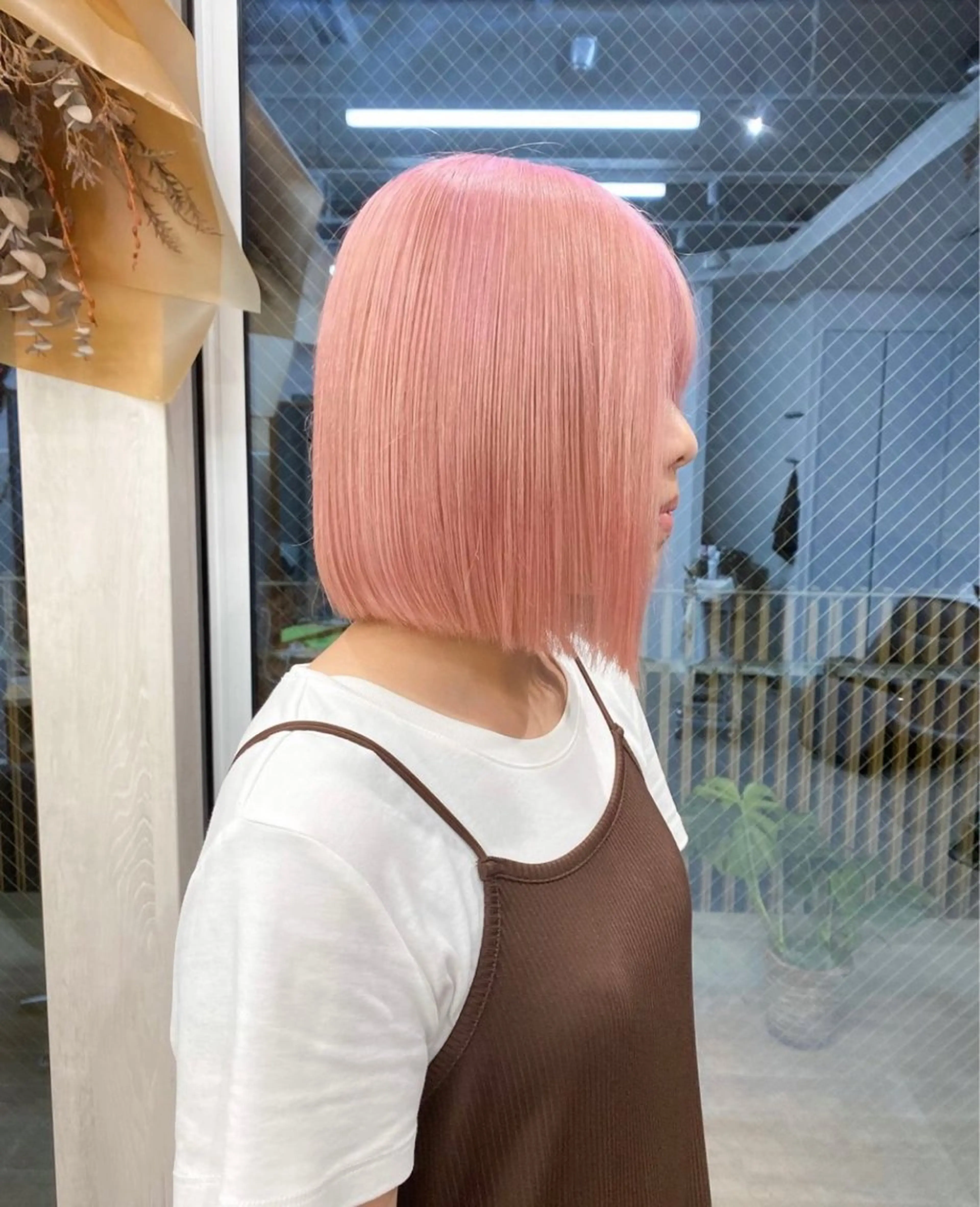 ミディアム カラー ピンクカラー ホワイトピンク ヘアカラー トリートメント 🌱ブリーチ・透明感 カラー/mapi🦭のヘアスタイル