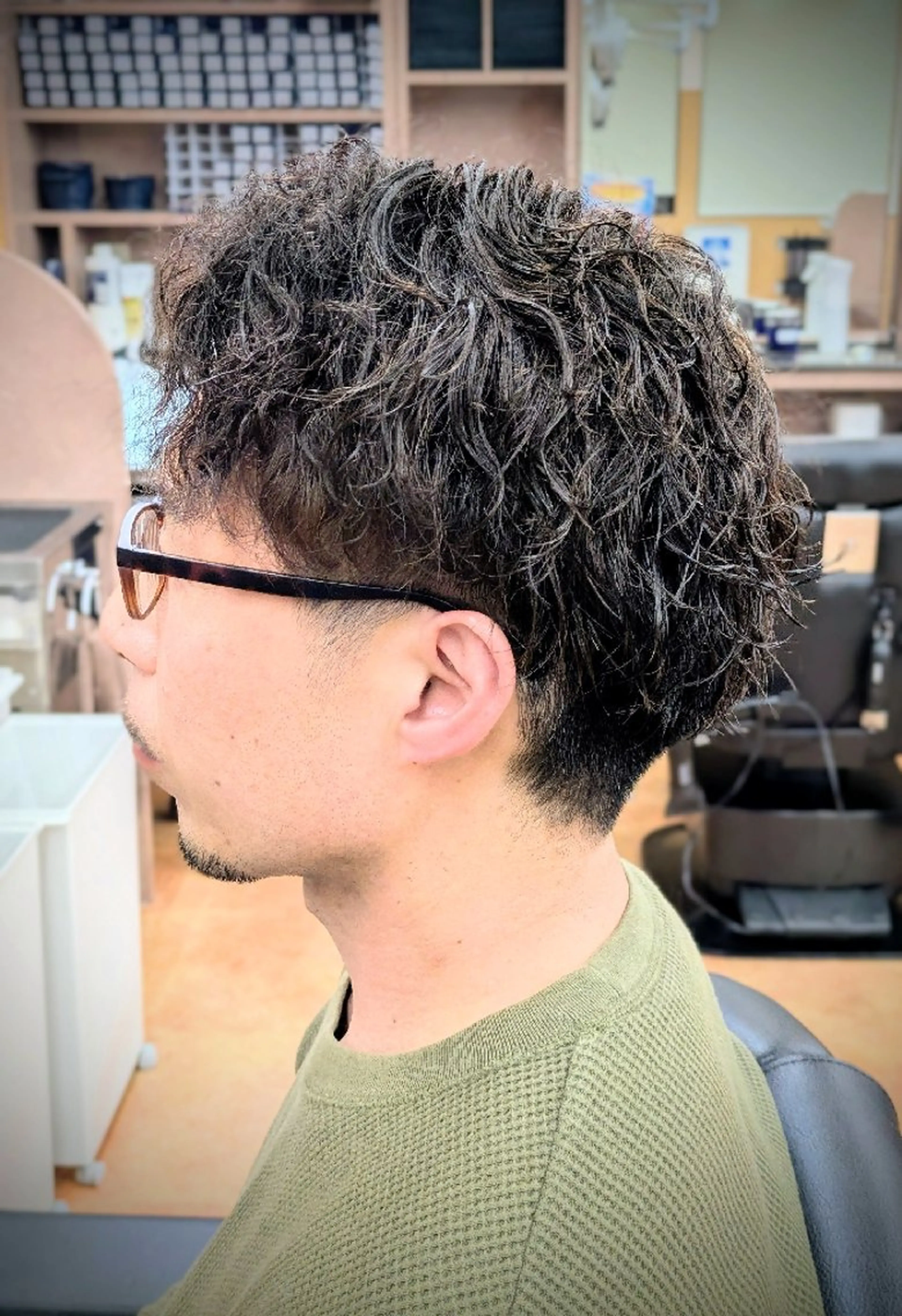 ショート パーマ 理容プラージュ燕三条 福井のヘアスタイル