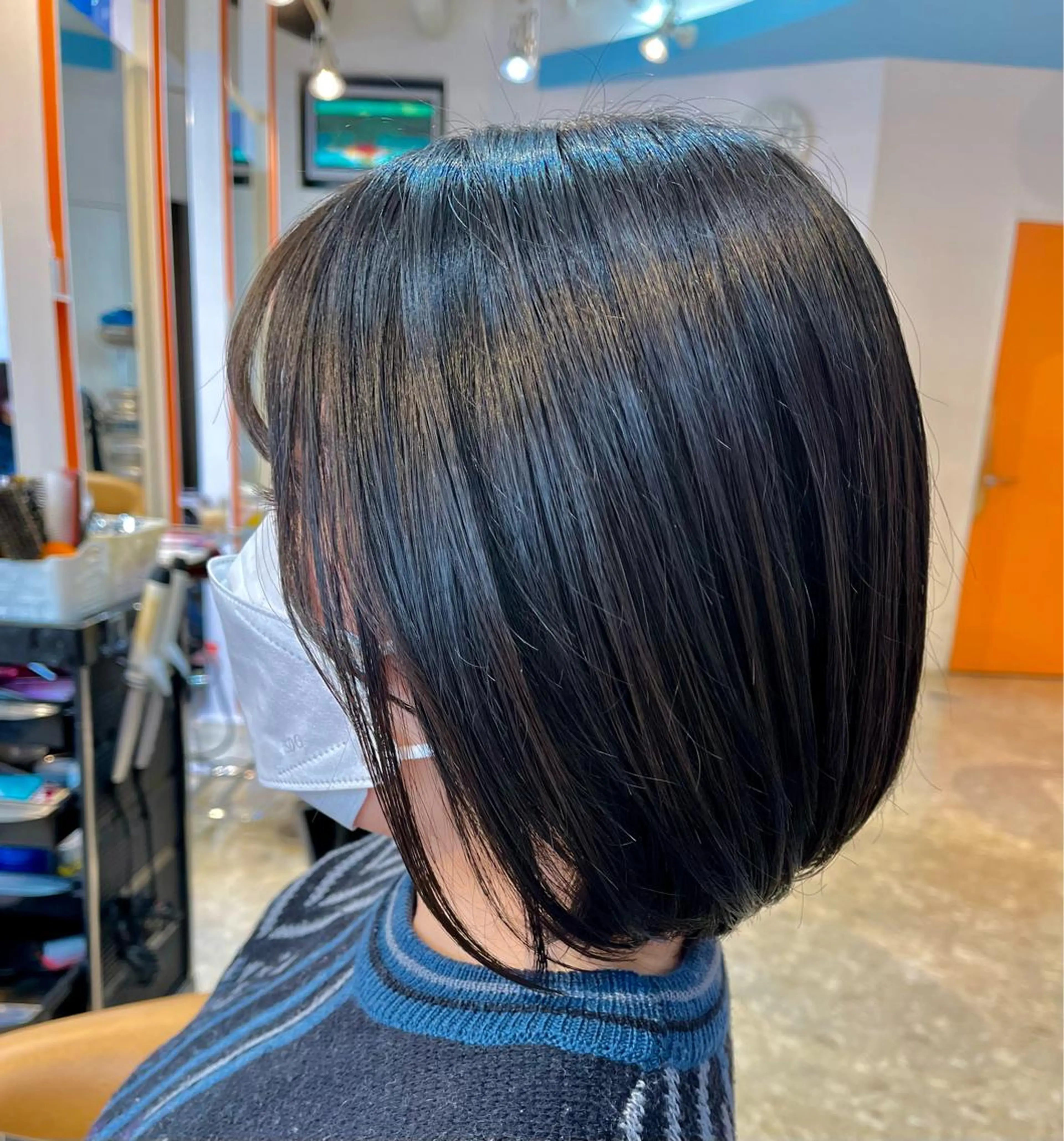 ミディアム カラー 透明感カラー カット ヘアカラー トリートメント うしだ かおるのヘアスタイル