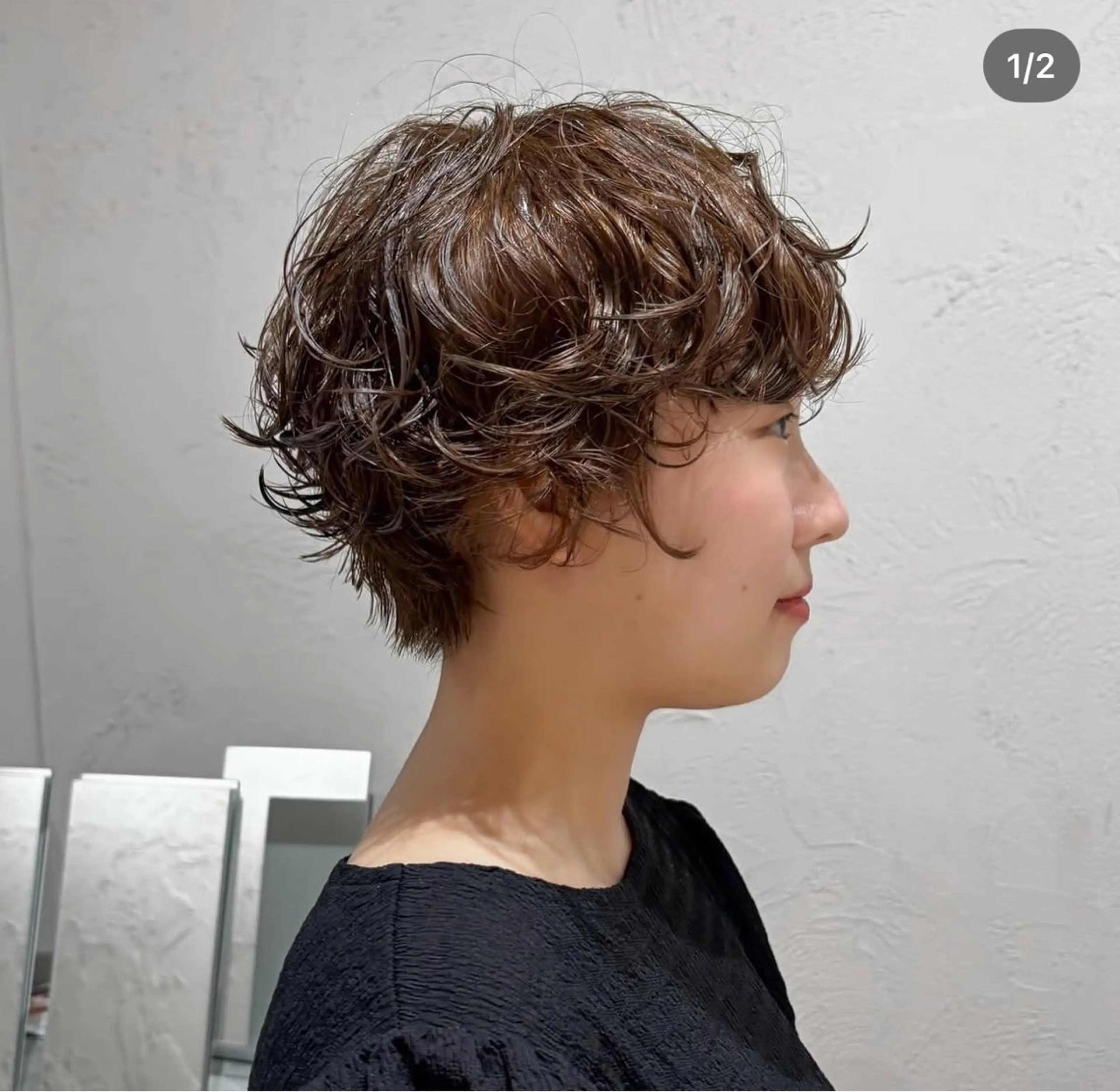 ショート パーマ 似合わせボブカット ISAKIのヘアスタイル