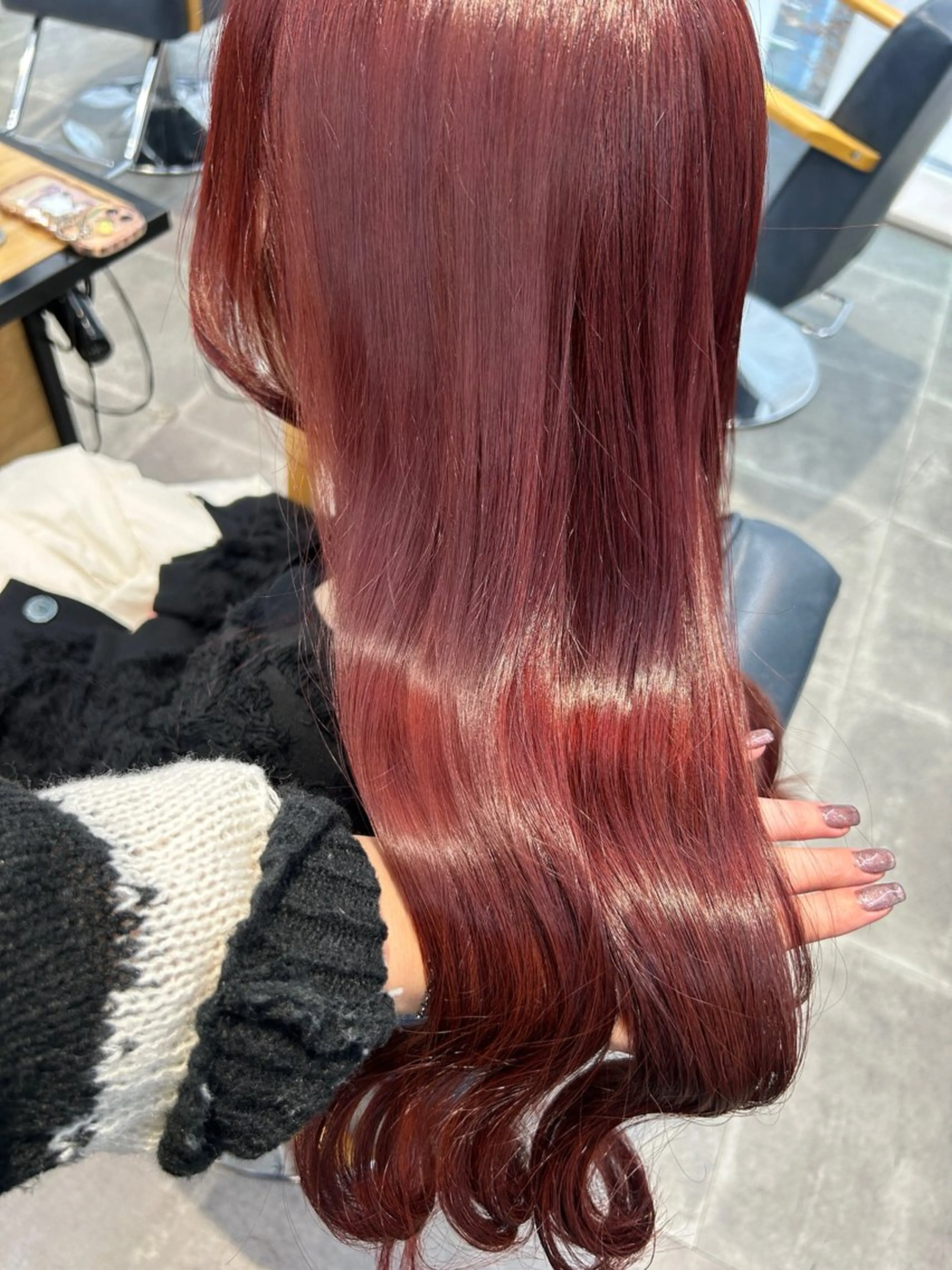 ロング カラー ヘアカラー トリートメント newi梅田🫧韓国 ヘア🫧sakiのヘアスタイル