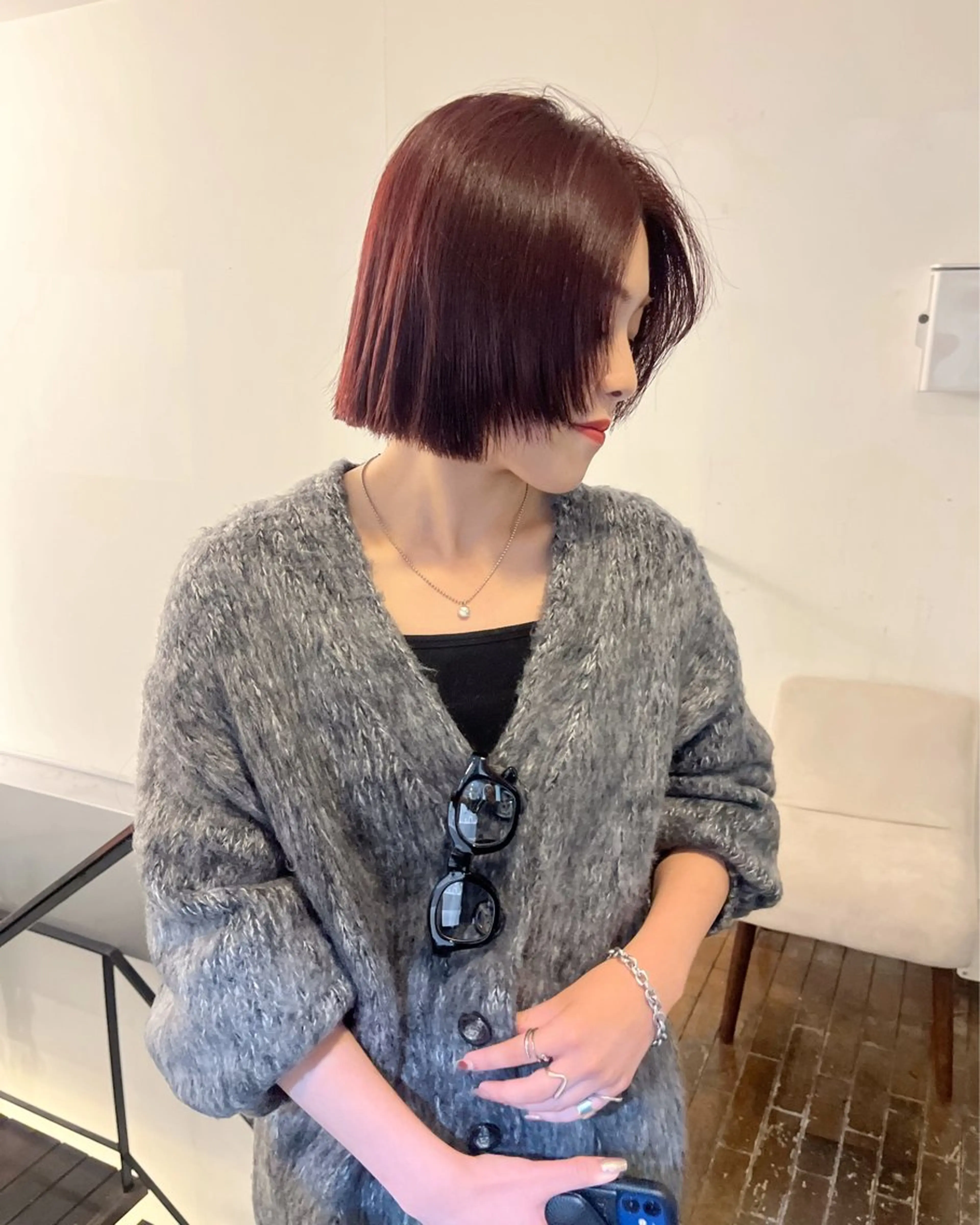 カラー カット ヘアカラー aya/ブリーチ/ ボブ/ショートのヘアスタイル