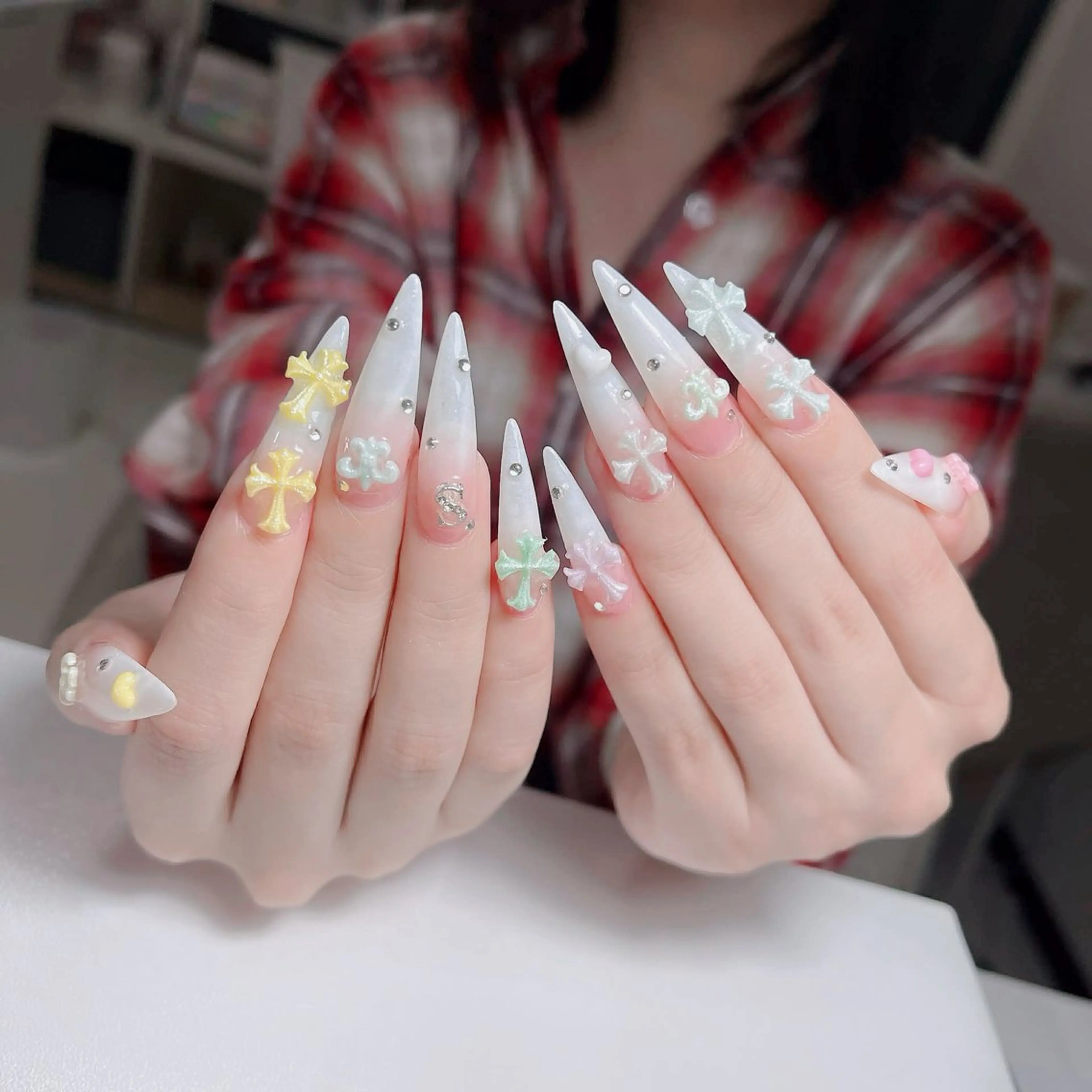 ネイル アートネイル 韓国ネイル 持ち込み ワンホンネイル ハンドネイル Lenie Nail Salonのネイルデザイン