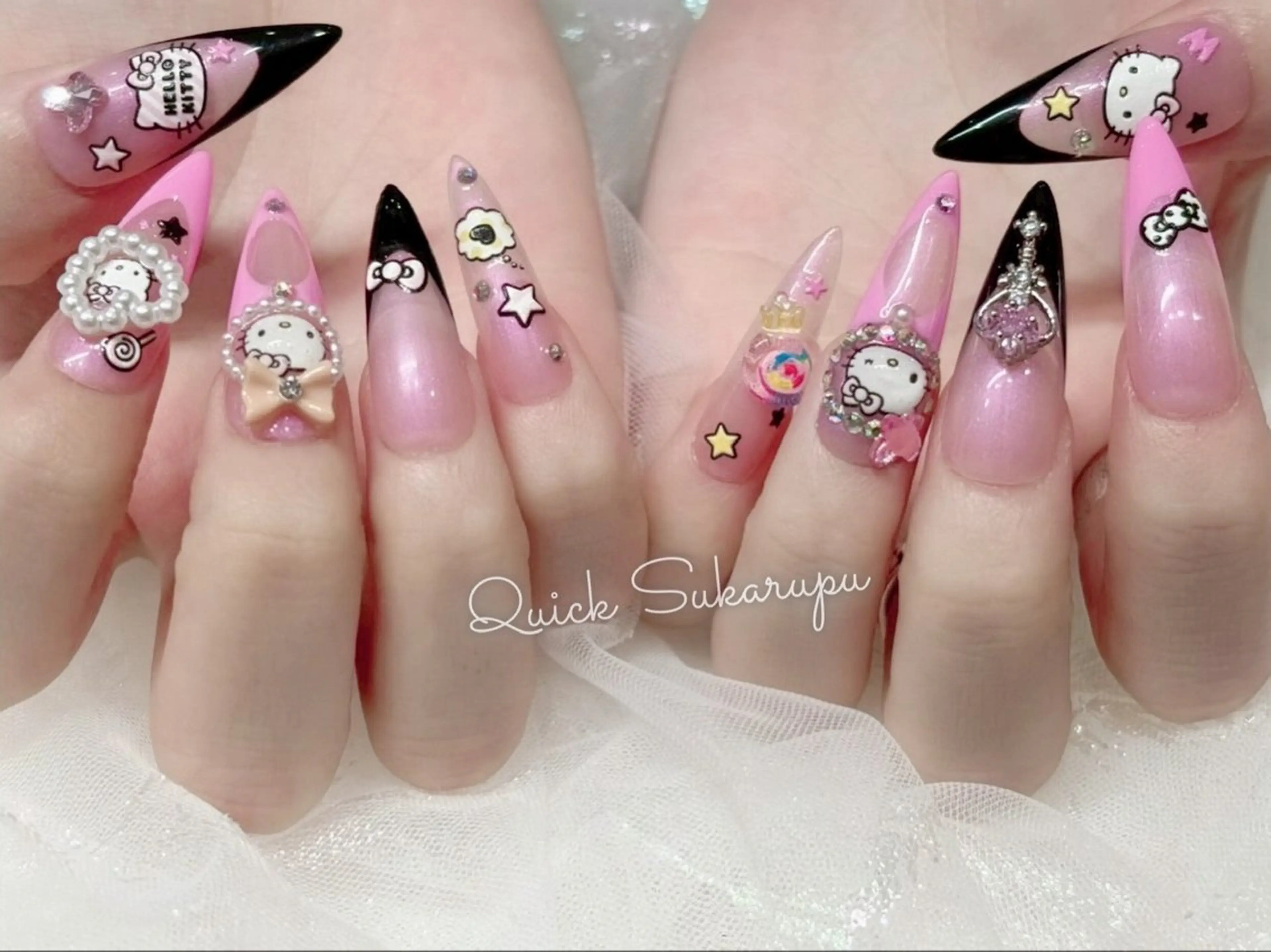 ロング ロング Quick Sukarupuのネイルデザイン