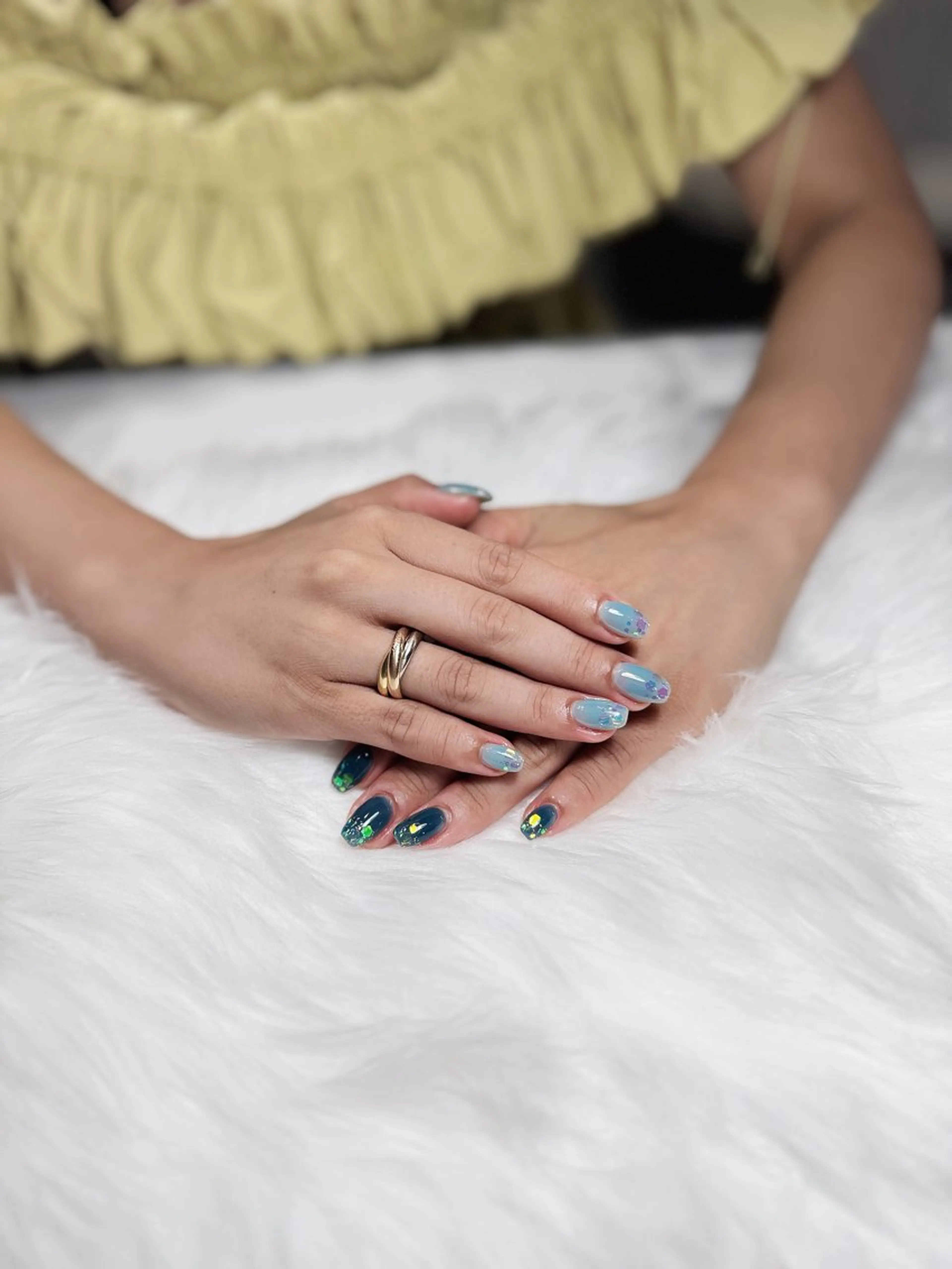 ネイル オーロラネイル チークネイル フットネイル フレンチネイル ジェルネイル ハンドネイル Nichi Nailsのネイルデザイン