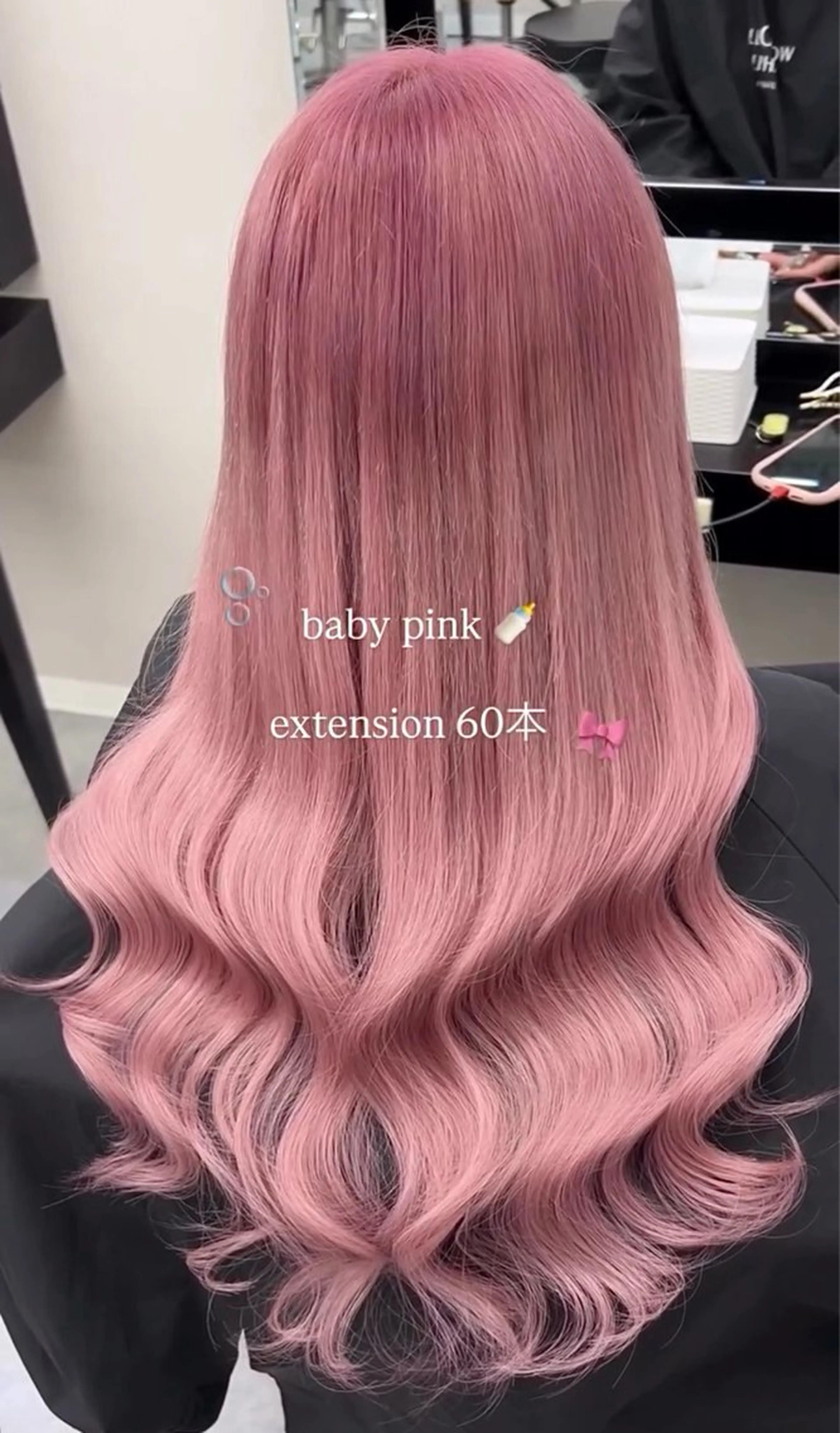 ロング カラー ヘアカラー エクステ 🎀ハイトーン. 難波.RISA🎀のヘアスタイル