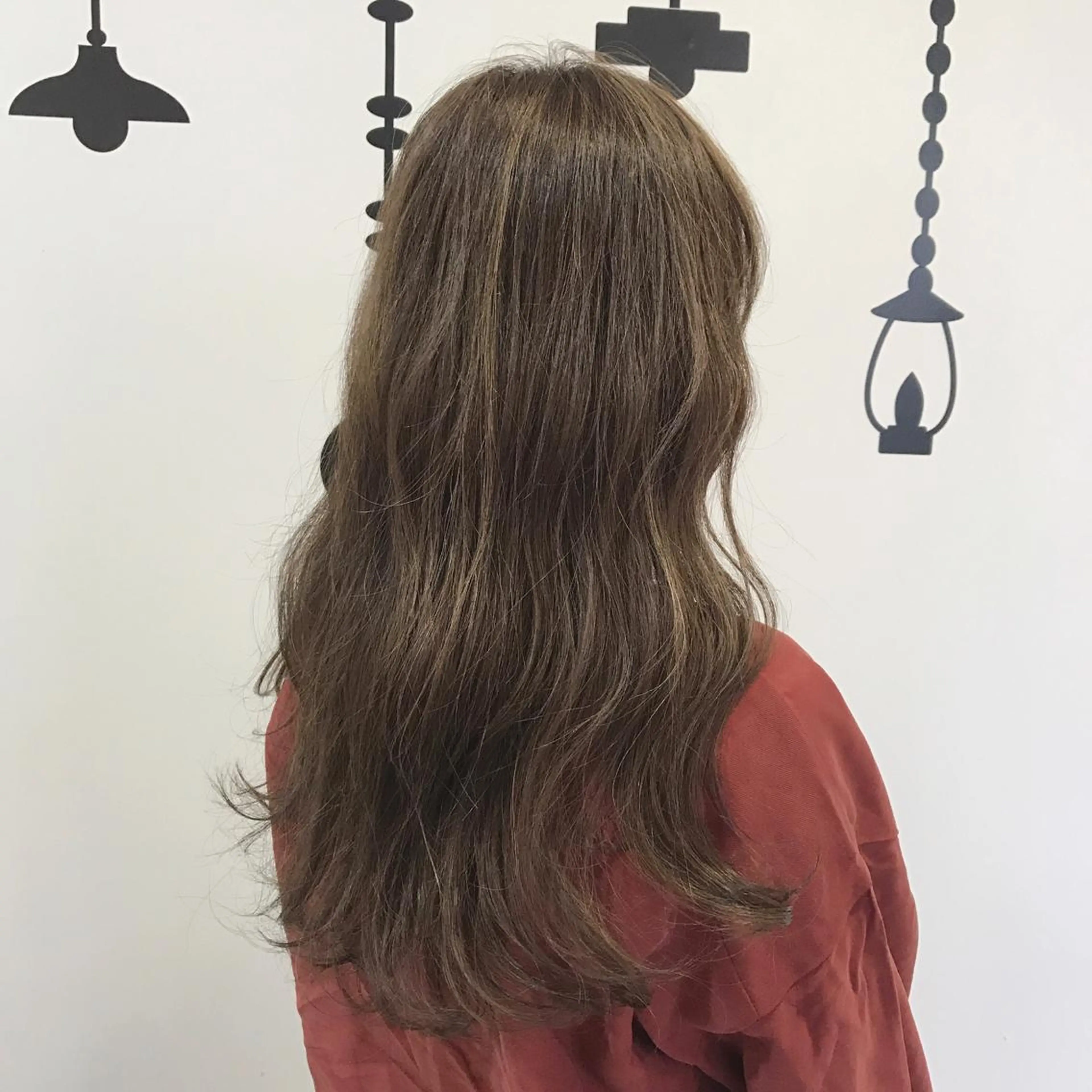 ロング カラー ベージュカラー ココアベージュ 青木 香怜のマツエク・マツパデザイン