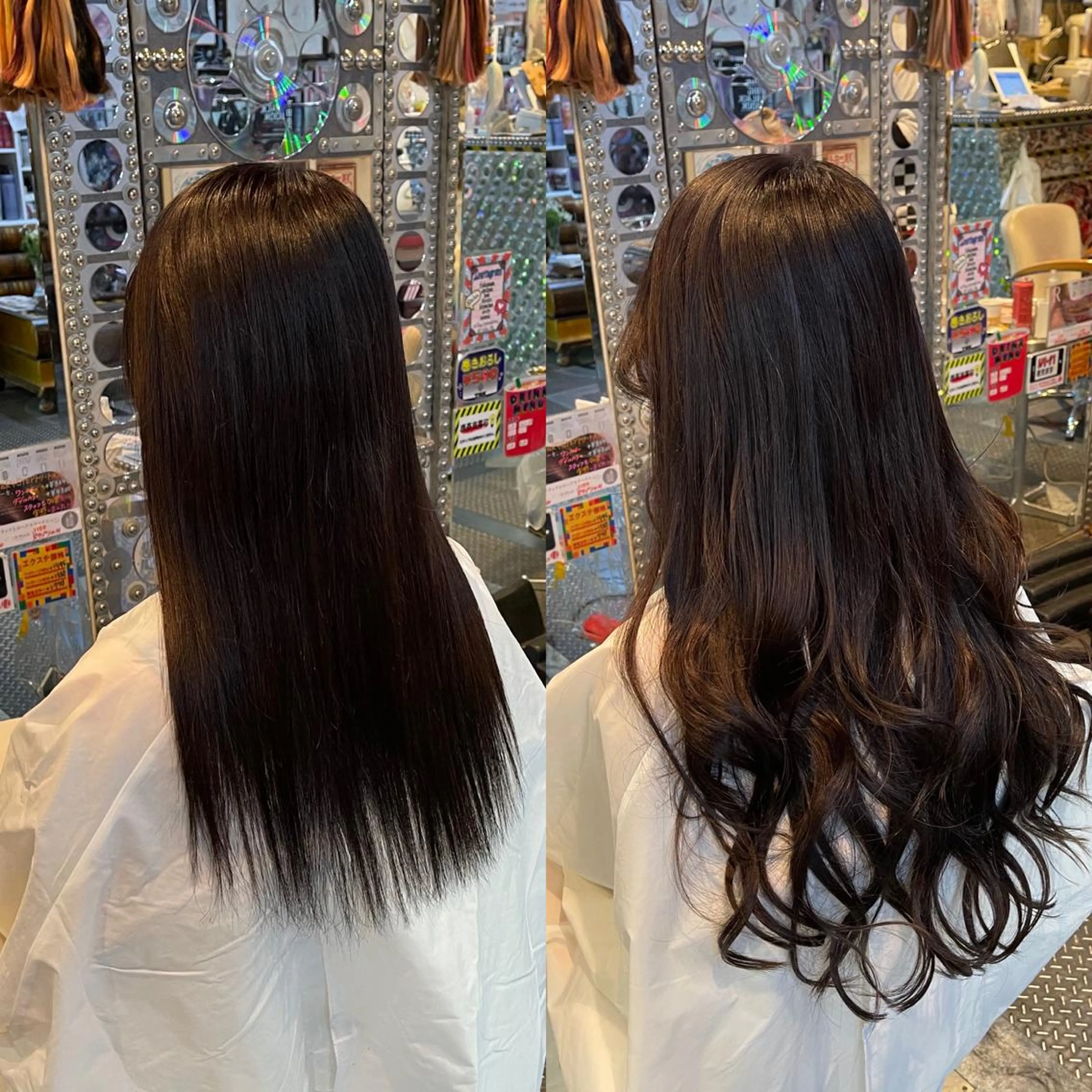 セミロング カラー ヘアアレンジ 編み込みエクステ エクステ 🌈派手髪エクステ ブレイズ🌈ひろとのヘアスタイル