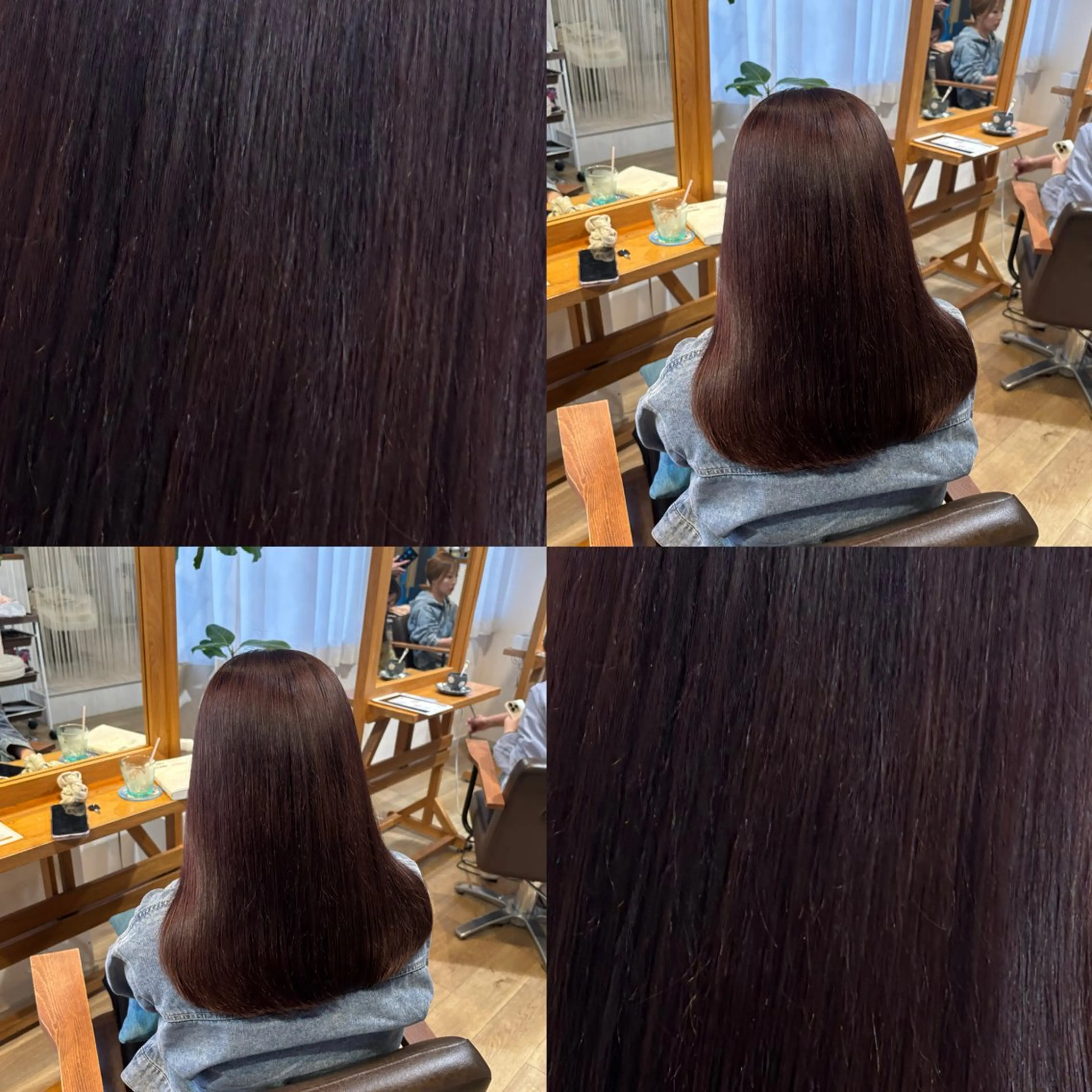 ロング カラー ブラウンカラー ラベンダーカラー ヘアカラー トリートメント ヘッドスパ RINNO🌷艶髪/ 艶カラー/縮毛矯正のヘアスタイル