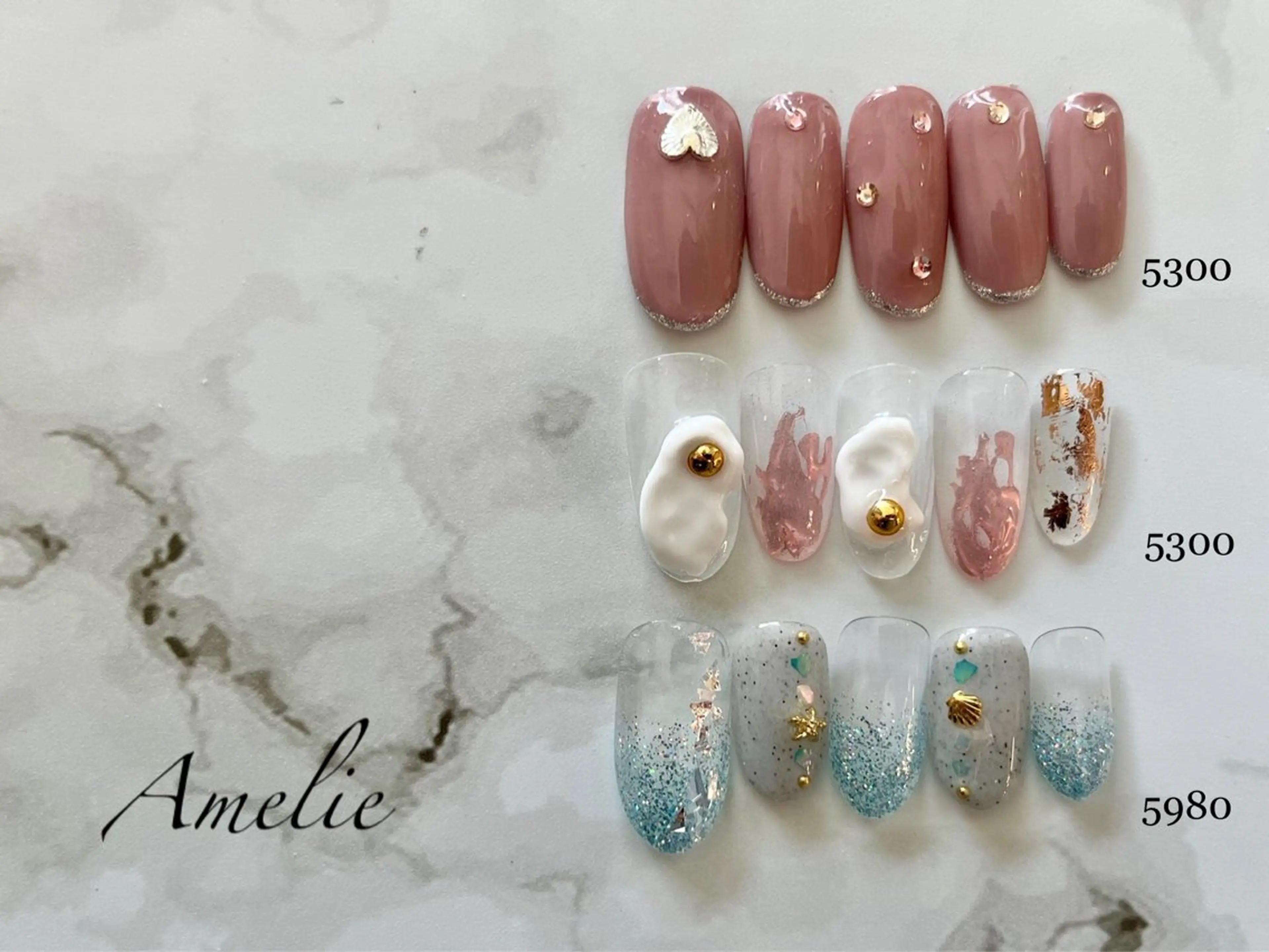 ネイル ハンドネイル いちじゅう あおいのネイルデザイン