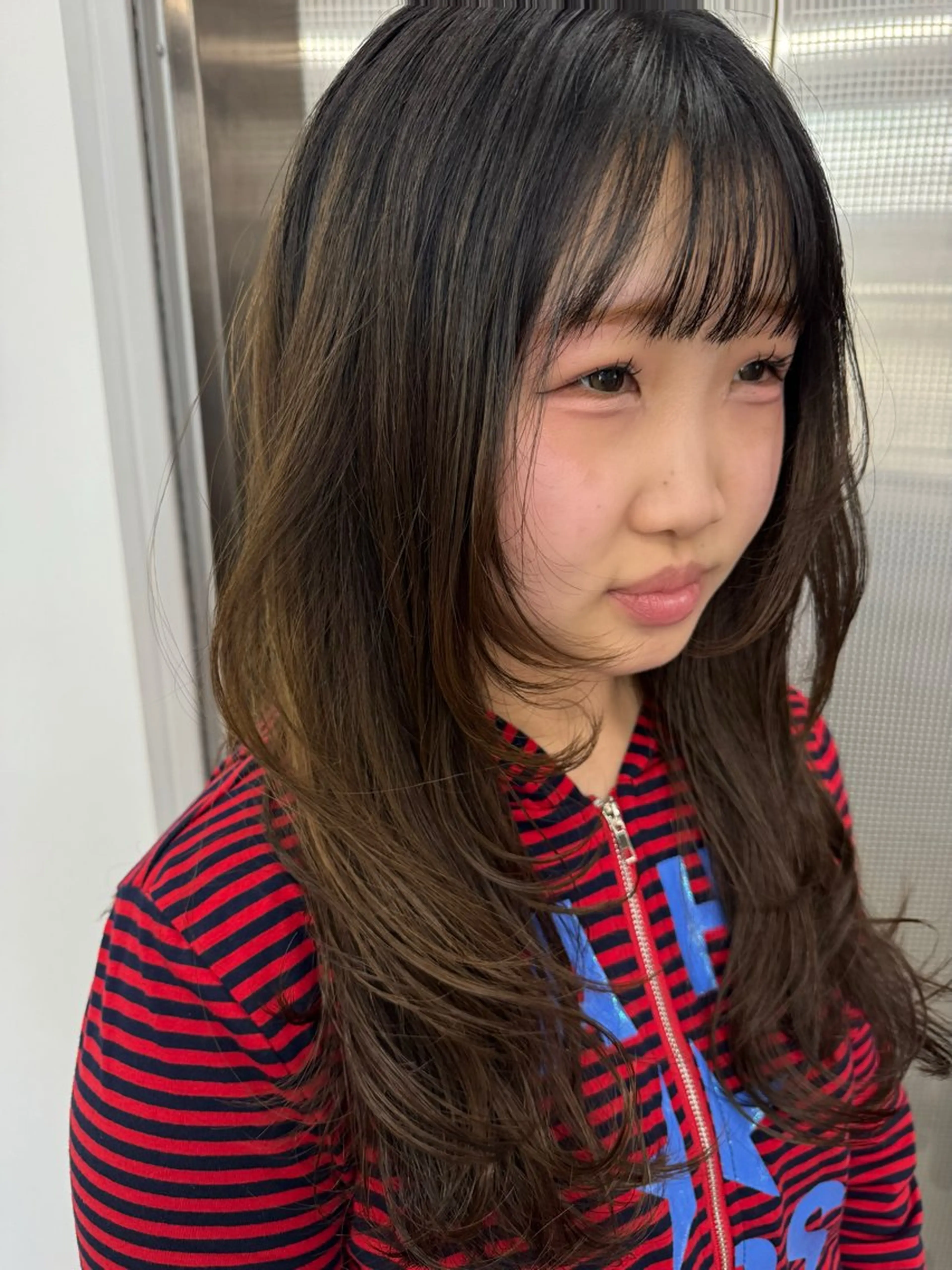 ロング 小顔カット 🩰Nico ☺︎Rukaのヘアスタイル