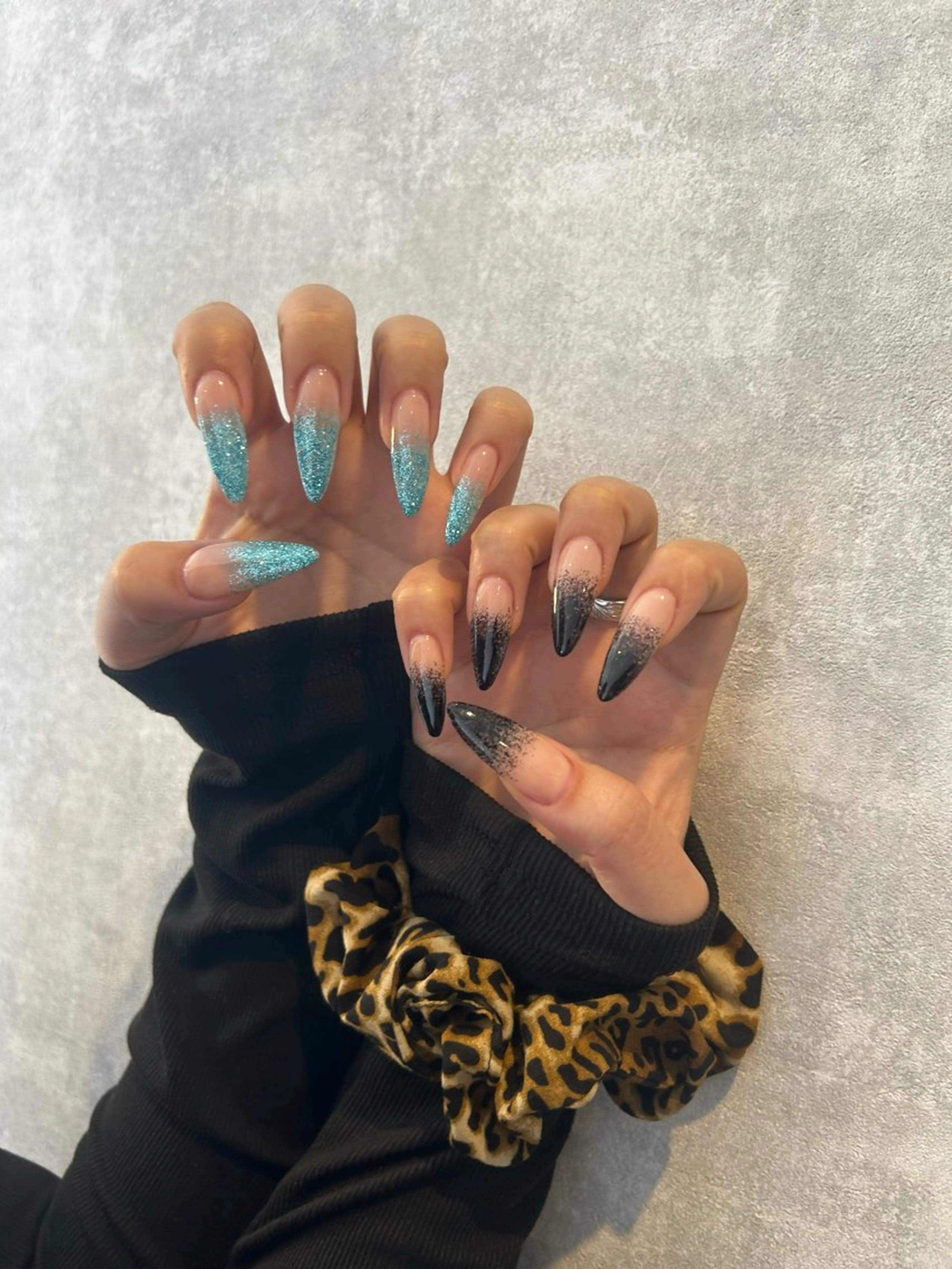 ネイル グラデーション ラメ(グリッター) ラメグラデーション ハンドネイル 高山 あかりのネイルデザイン