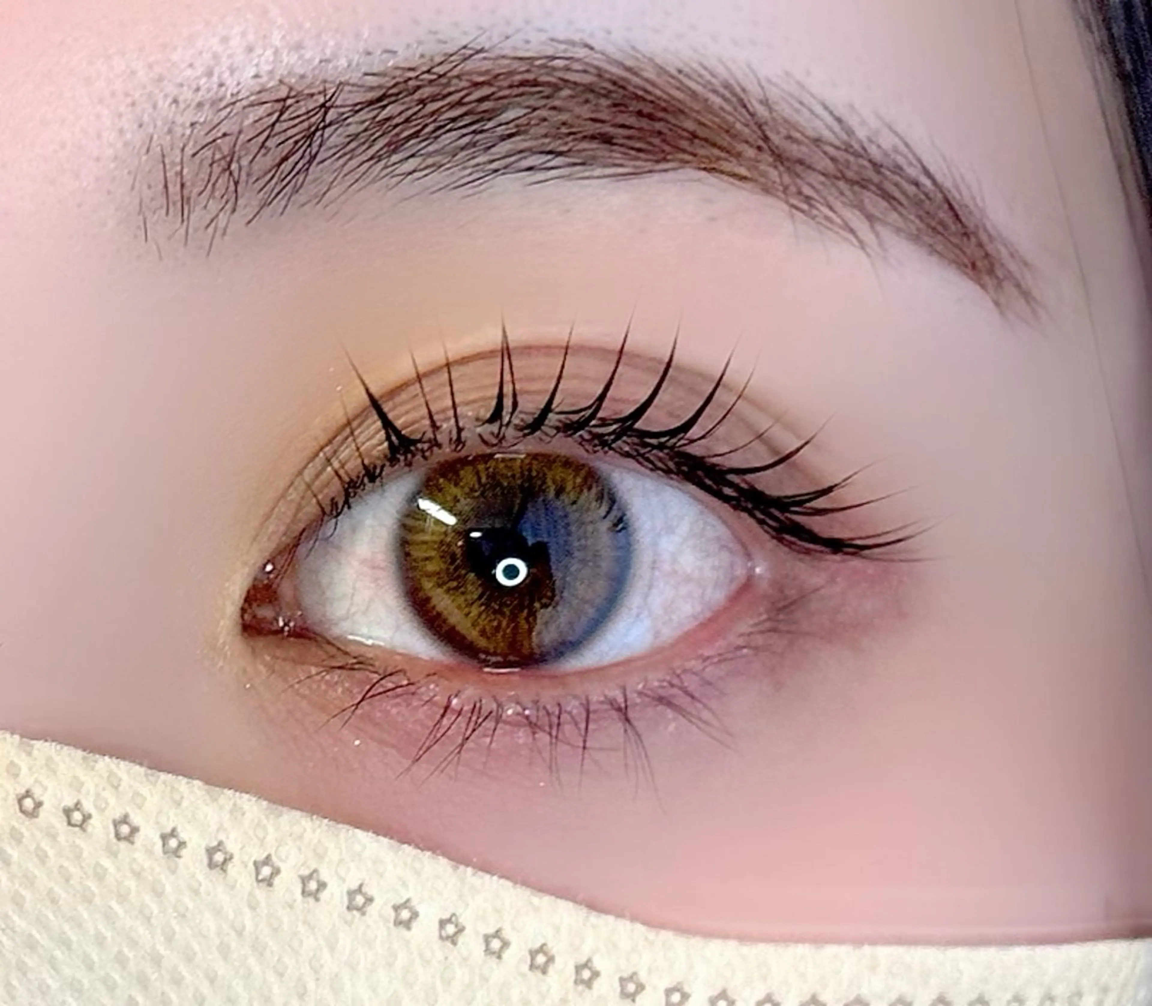 🦋ミニモ限定価格【オーダーメイドまつ毛パーマ上下】立ち上げデザイン、カールデザイン、パリジェンヌ風、メーテル、束感◎の写真