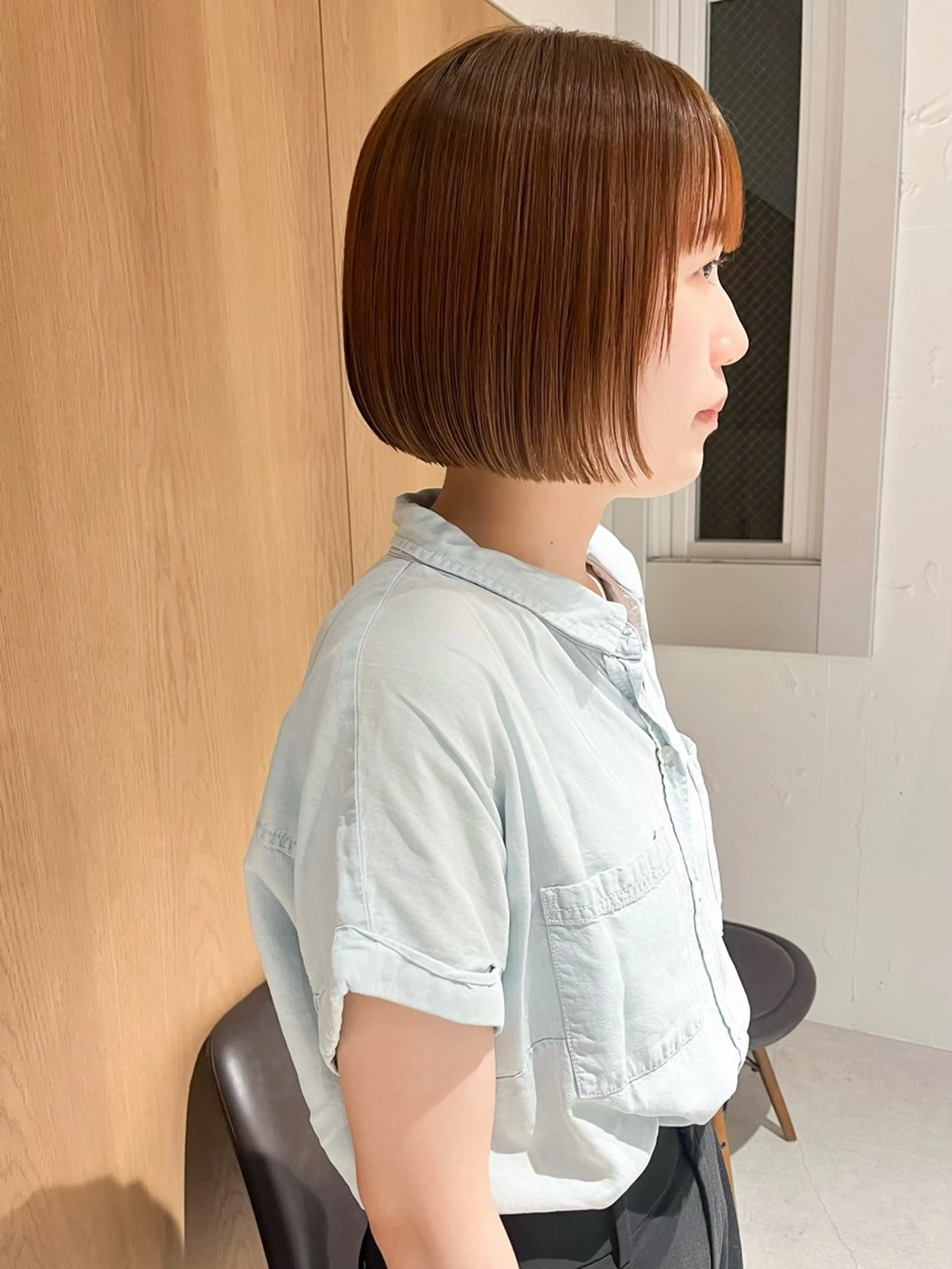 ショート カラー カット ヘアカラー 似合わせボブ×地毛風 縮毛矯正❕ayanaのヘアスタイル