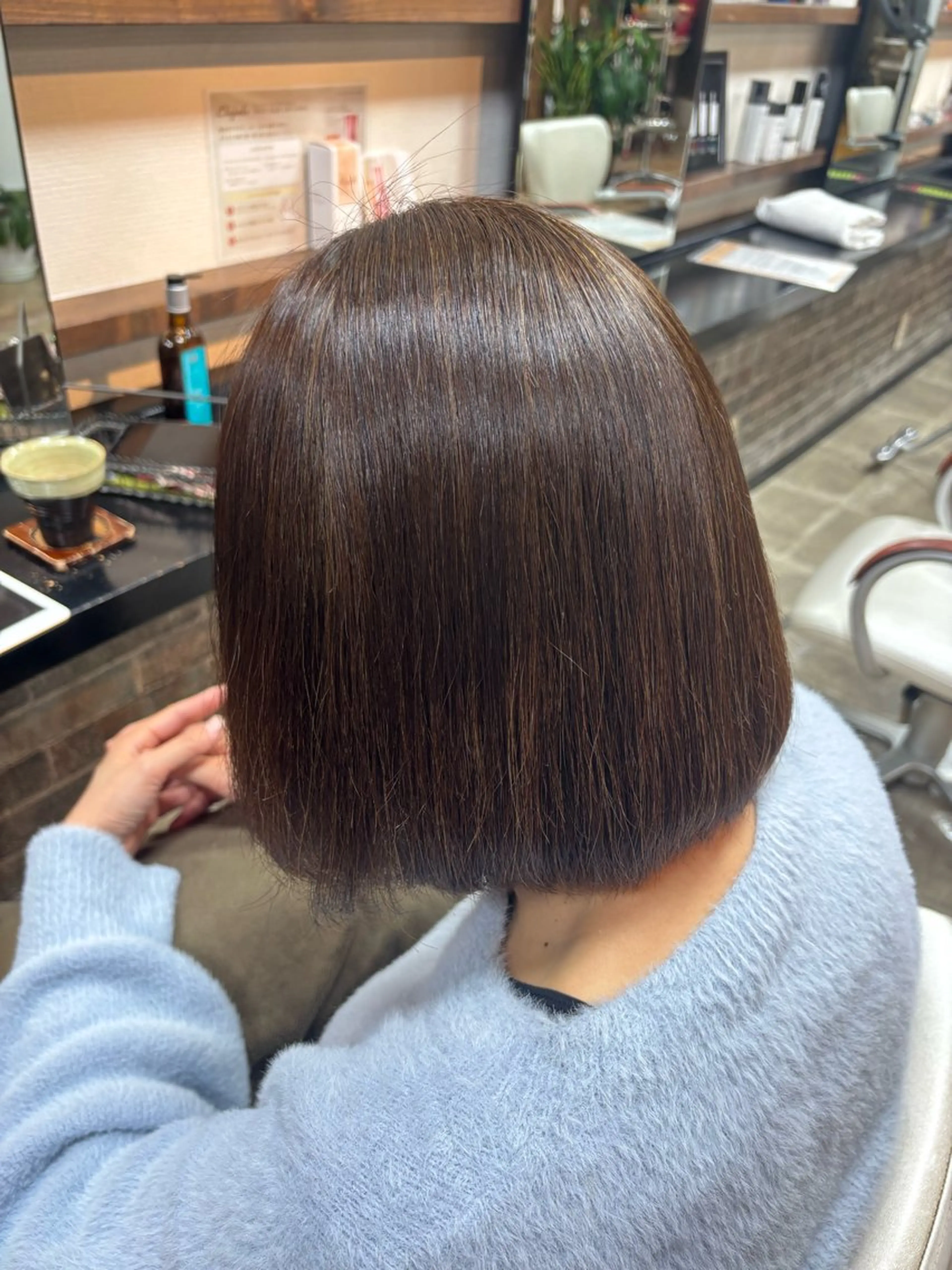 ショート カラー パーマ 髪質改善 ストレートパーマ カット ヘアカラー 縮毛矯正 イツキ🌕デザインカ ラー🥨髪質改善🫧のヘアスタイル