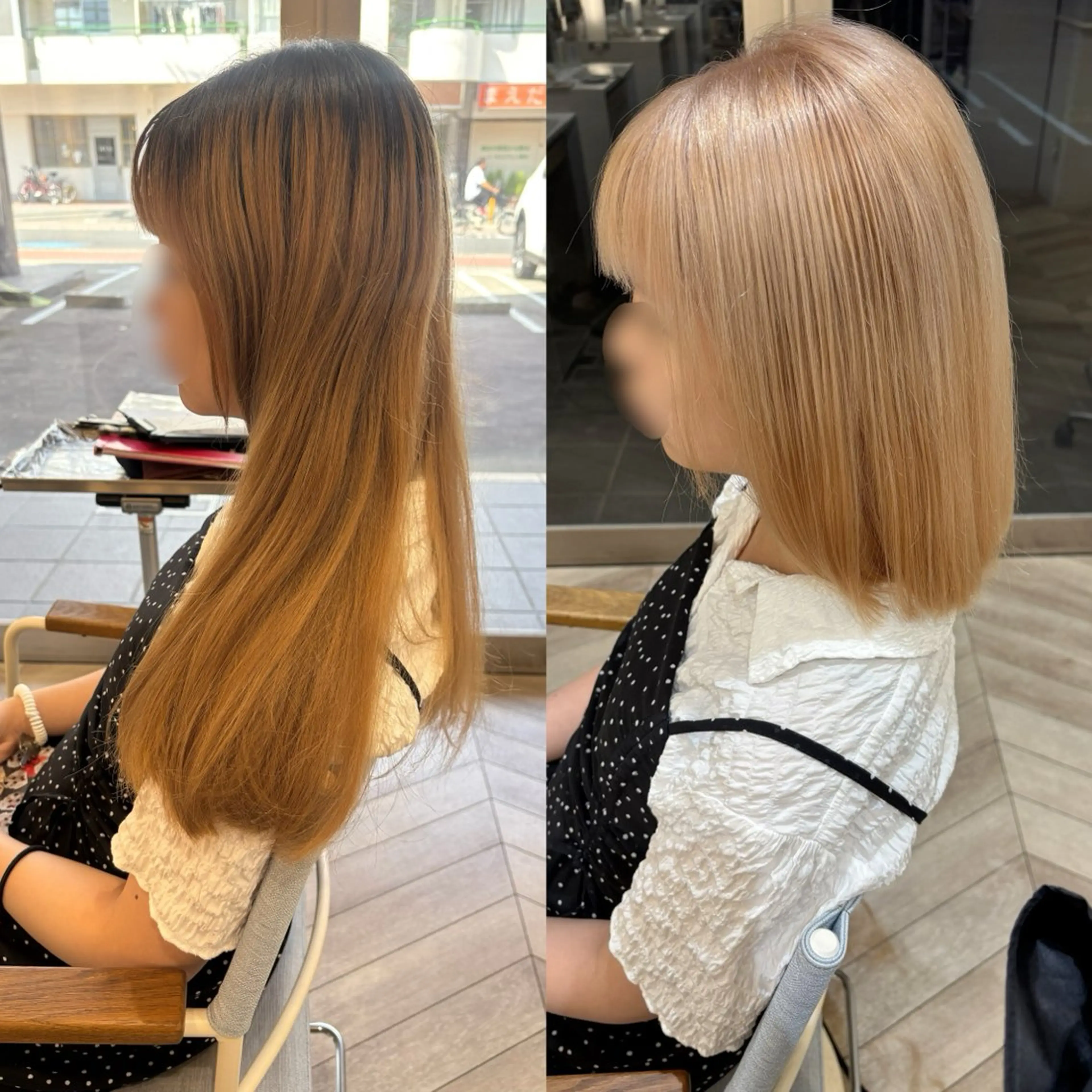 ミディアム ブリーチなしwカラー メンズパーマ新居見のヘアスタイル