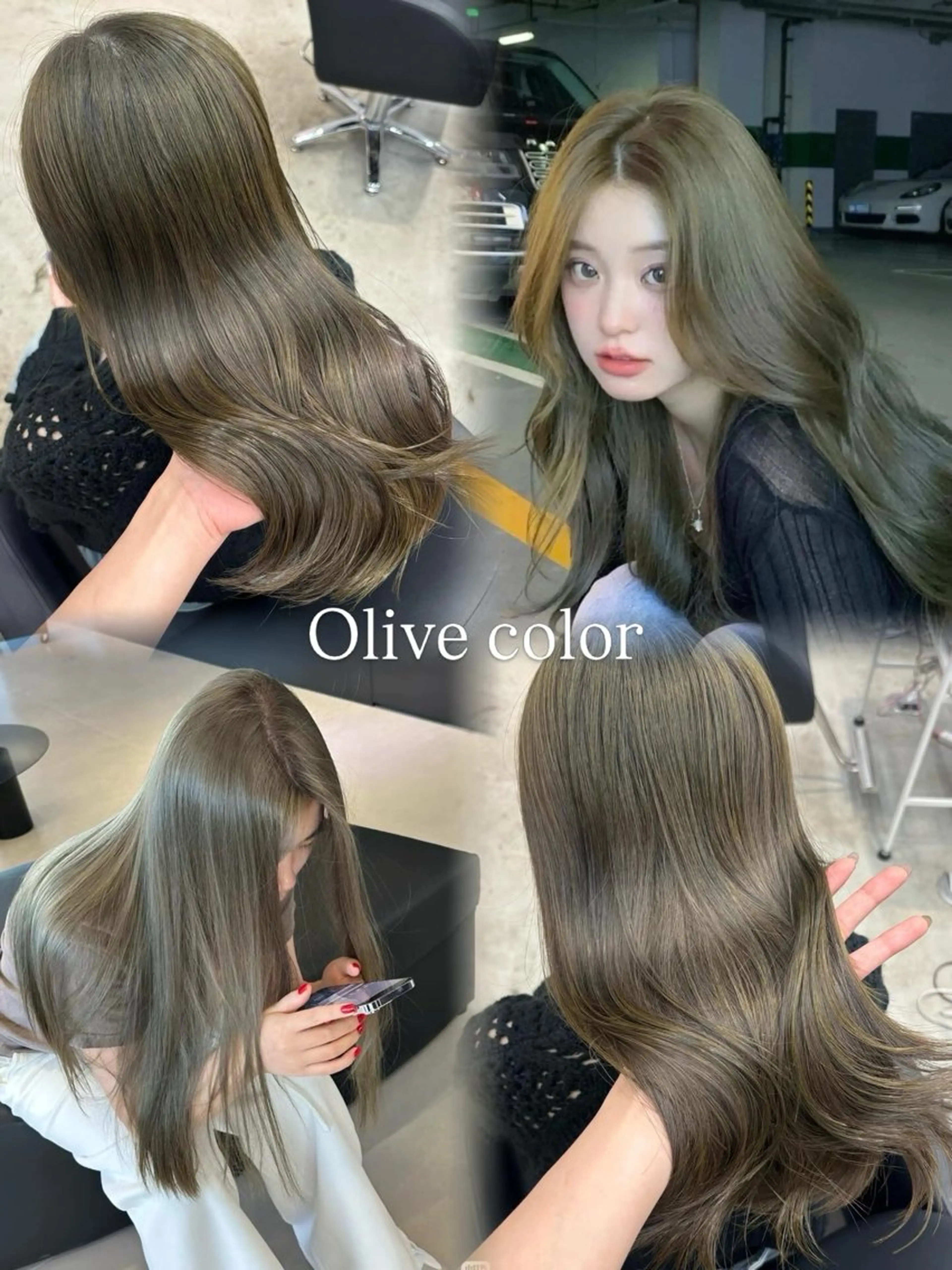 ロング カット ヘアカラー レイヤーカット 韓国風/yukinoのヘアスタイル