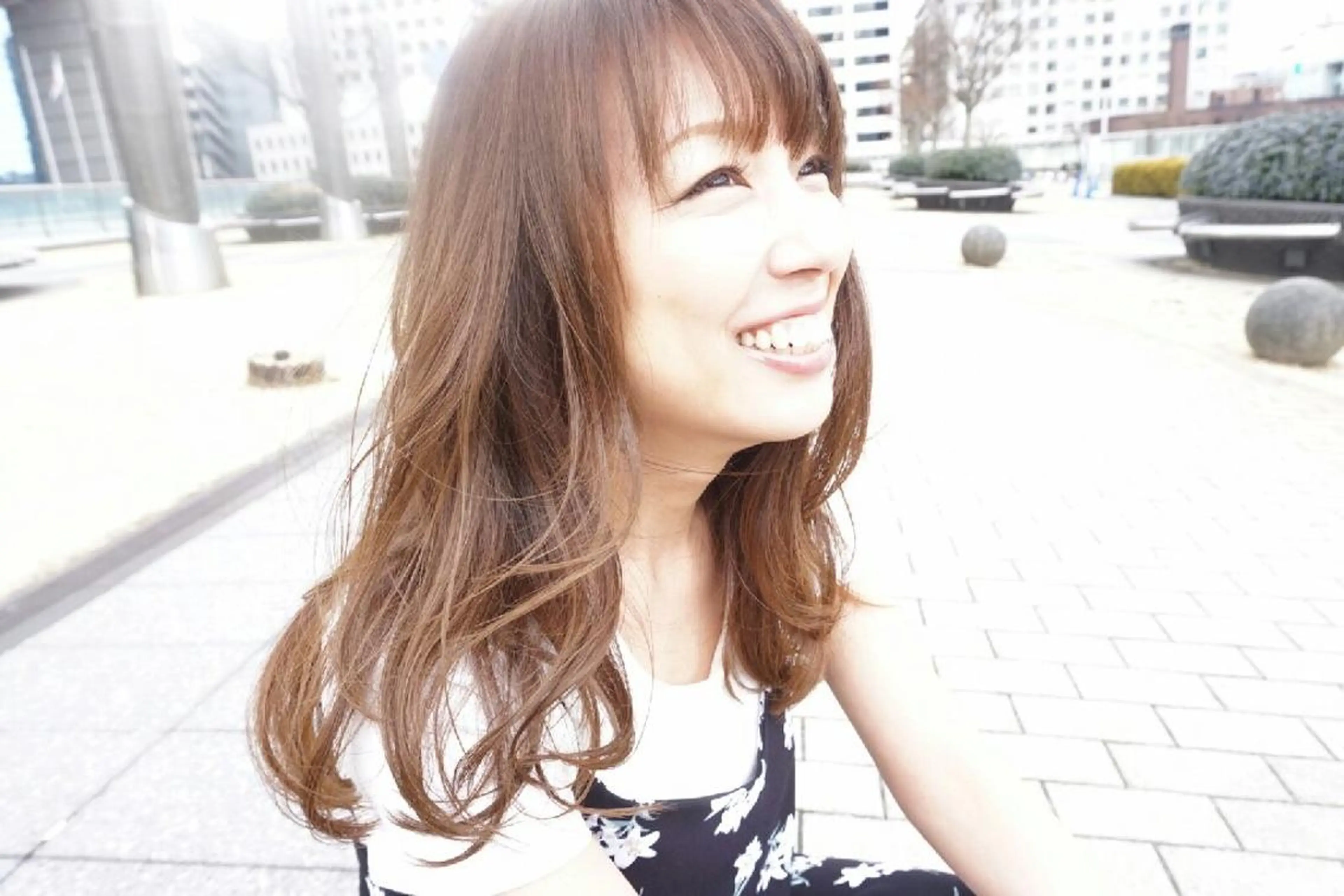 カラー ロング ロング 美谷添（ミヤゾエ） まどか大人ヘアサロンのヘアスタイル