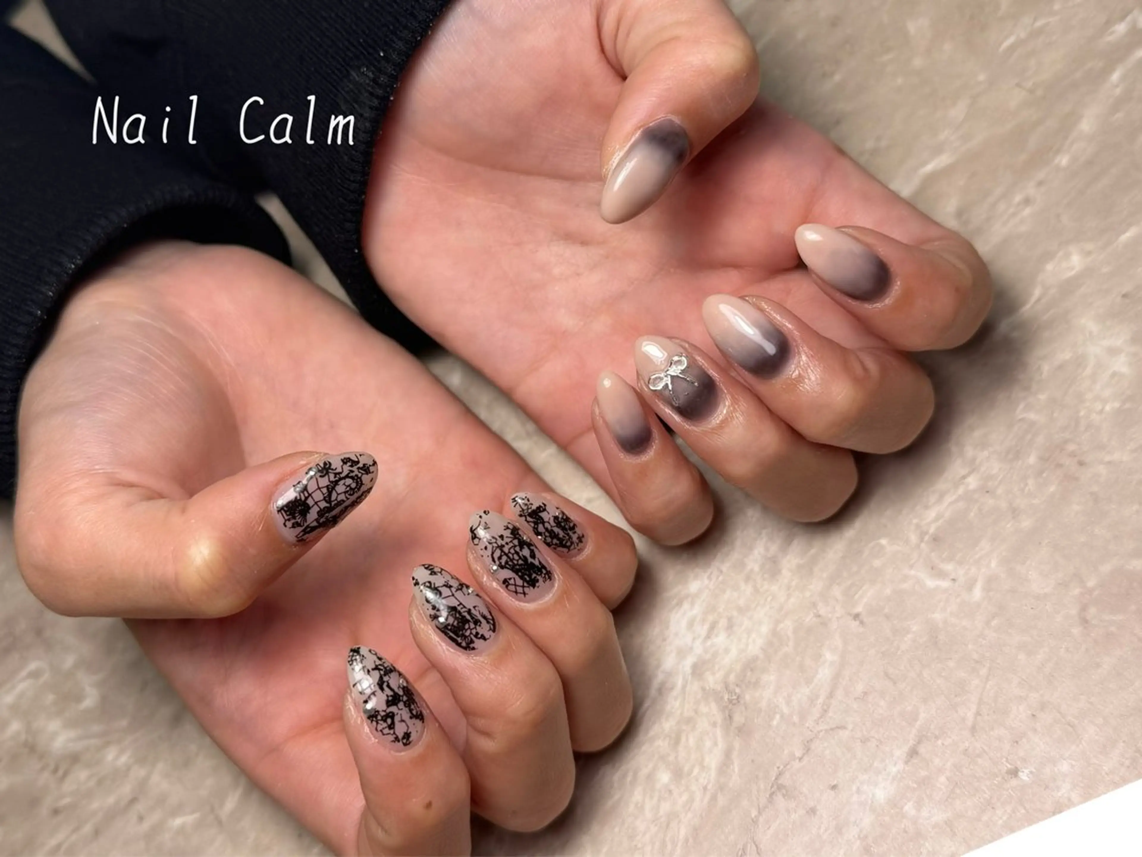ネイル レース ハンドネイル プライベートサロン Calmのネイルデザイン