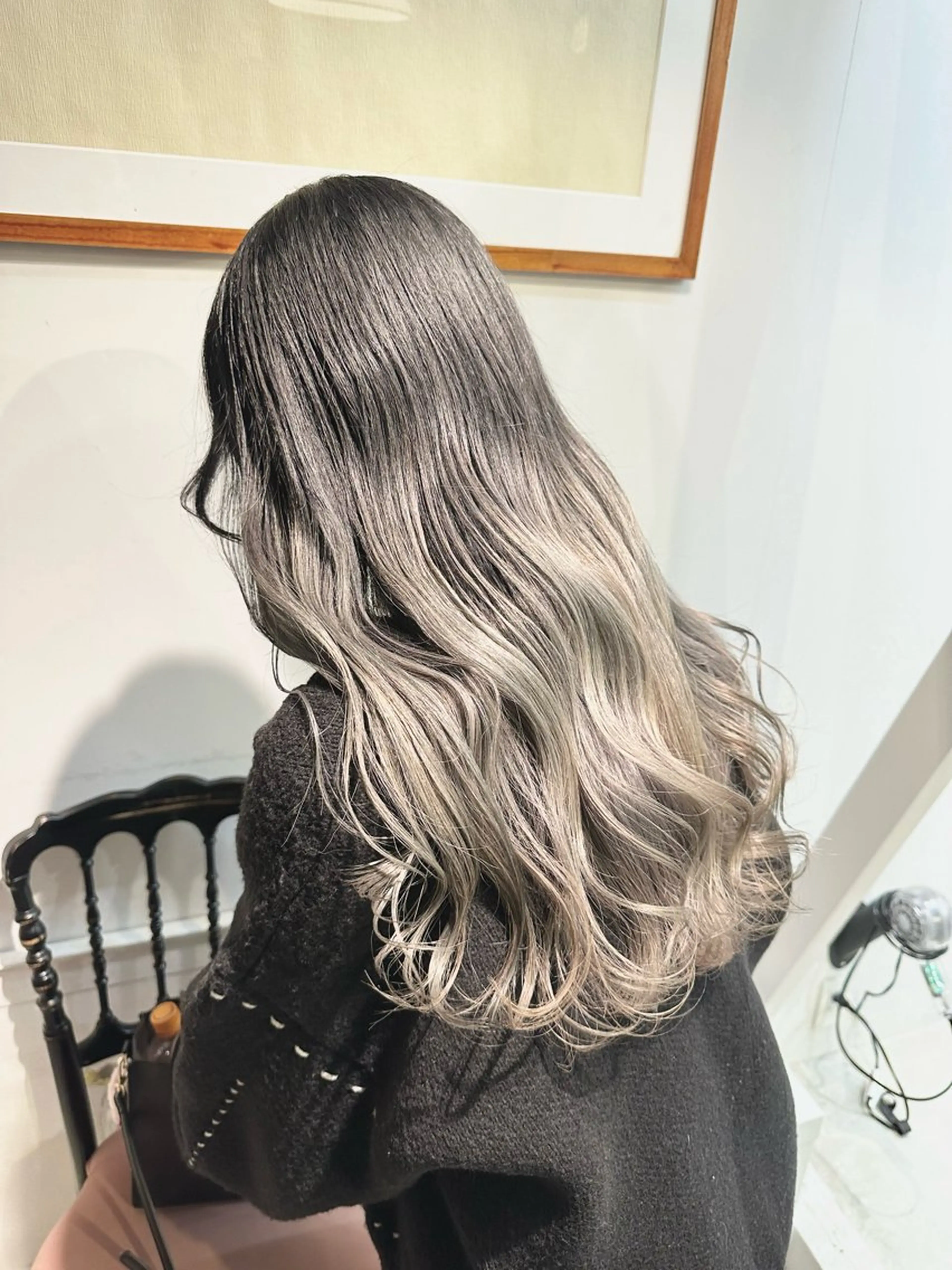 セミロング カラー ヘアカラー トリートメント ヘッドスパ ヘアセット kai .のヘアスタイル