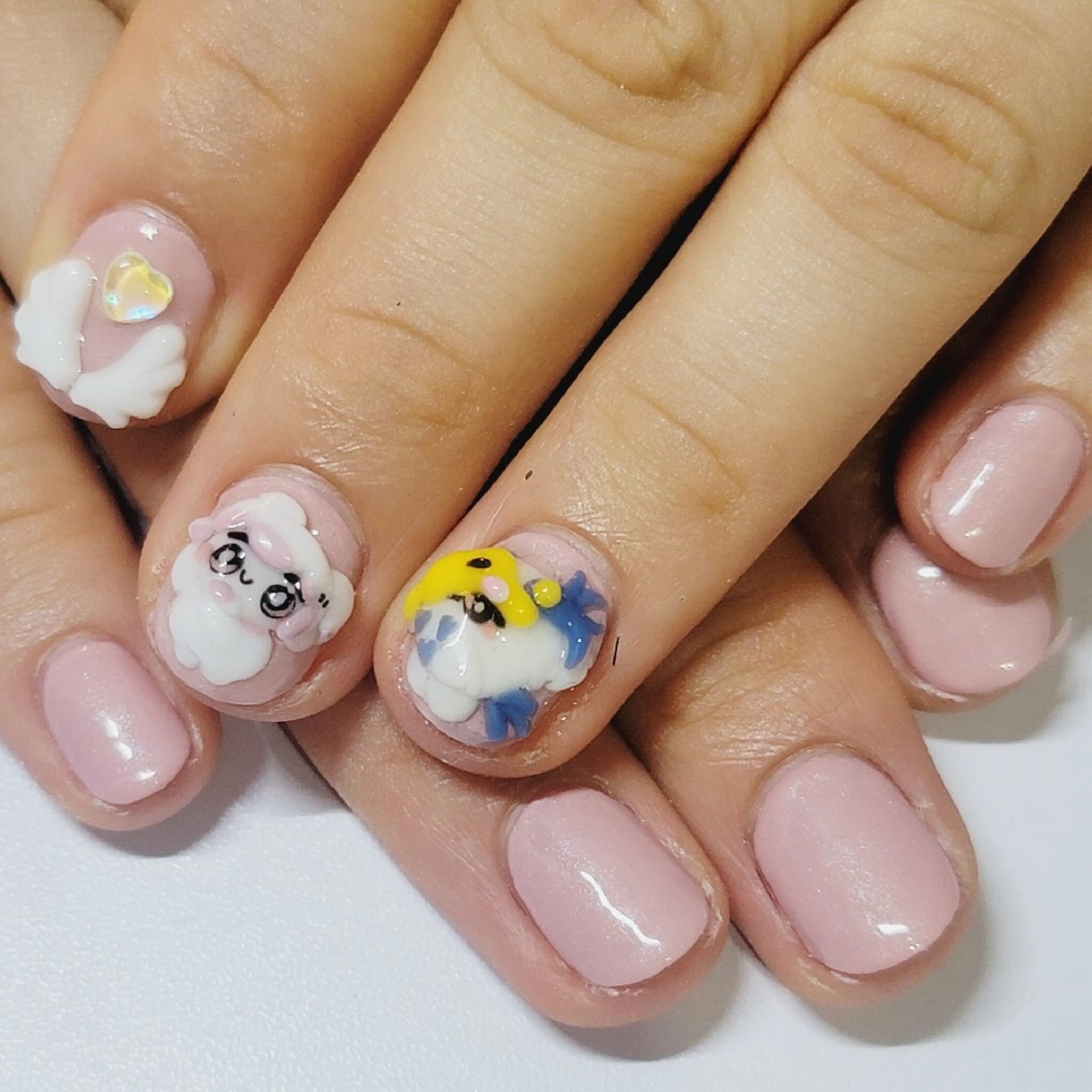 ネイル アートネイル ワンカラーネイル ピンク ハンドネイル よしだ ひろきのネイルデザイン