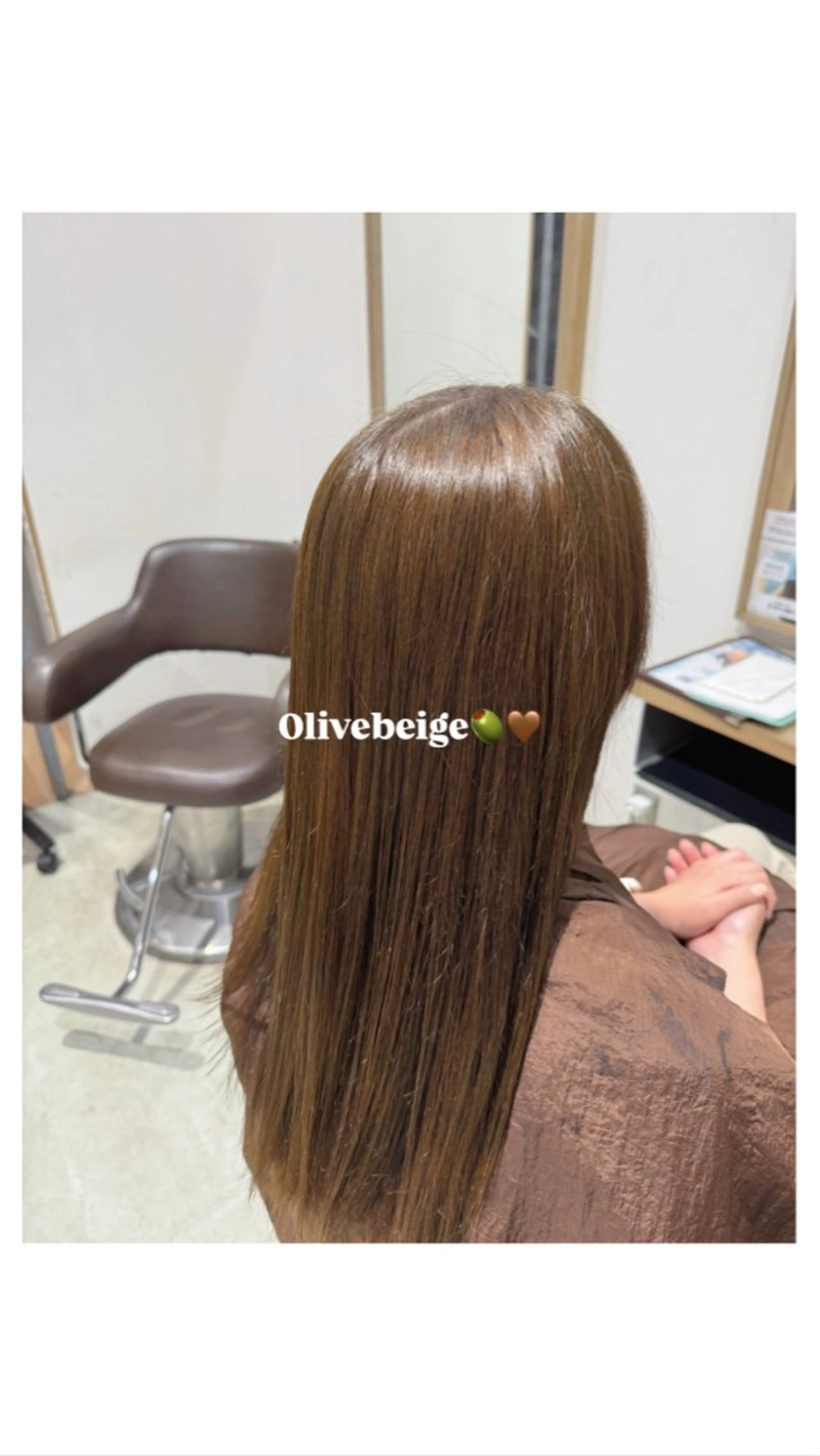 カラー ベージュカラー オリーブベージュ 似合わせカラー☘️ akariのヘアスタイル