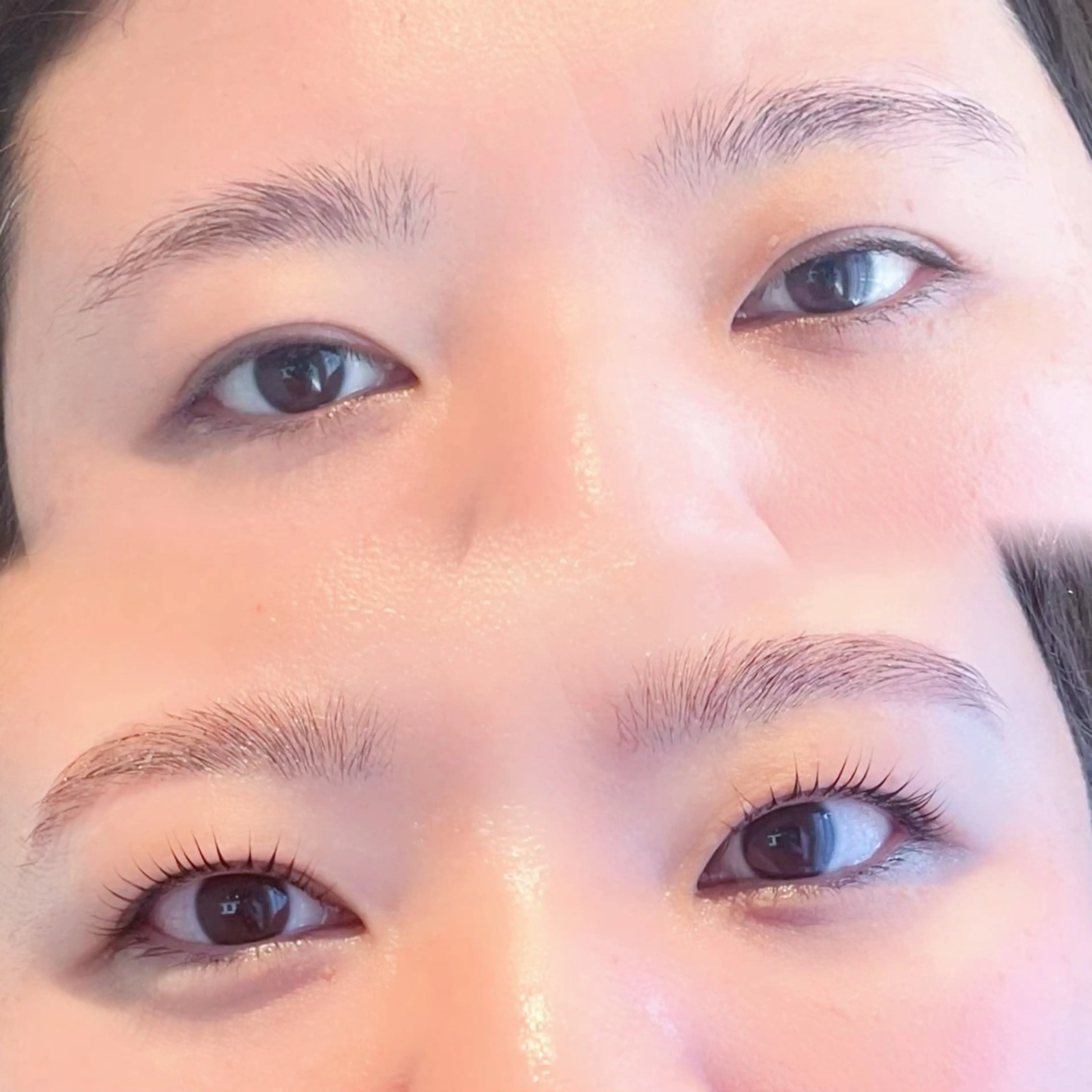 マツエク・マツパ 束感まつ毛 ナチュラル 一重×まつ毛パーマ 🩷 Tiara🩷のマツエク・マツパデザイン