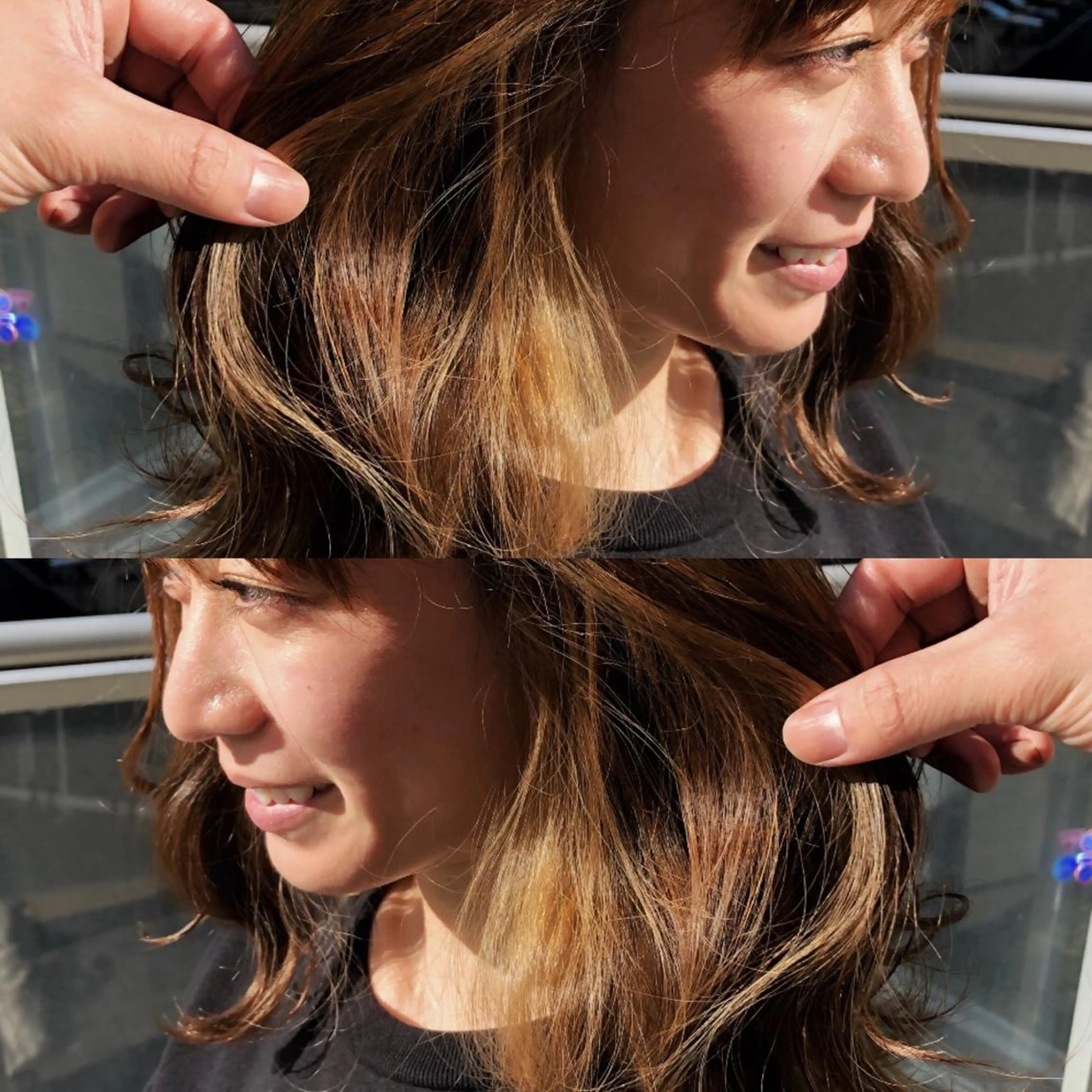 ロング カラー ヘアアレンジ 美容室sand 横浜のヘアスタイル