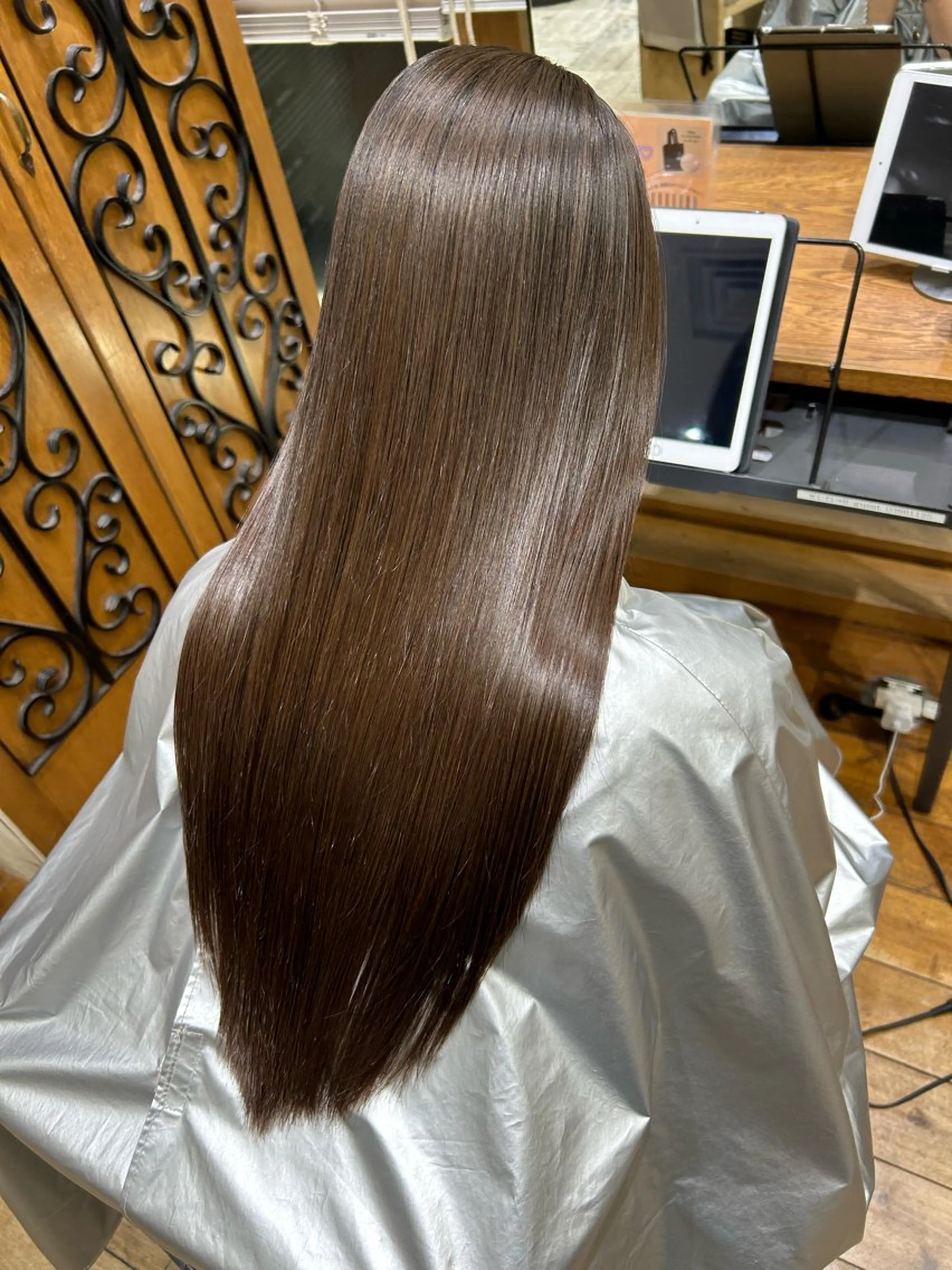 ロング カラー レイヤーカット カット ヘアカラー トリートメント 新宿✨顔周りカット 韓国ヘア/坂本亜裟海のヘアスタイル