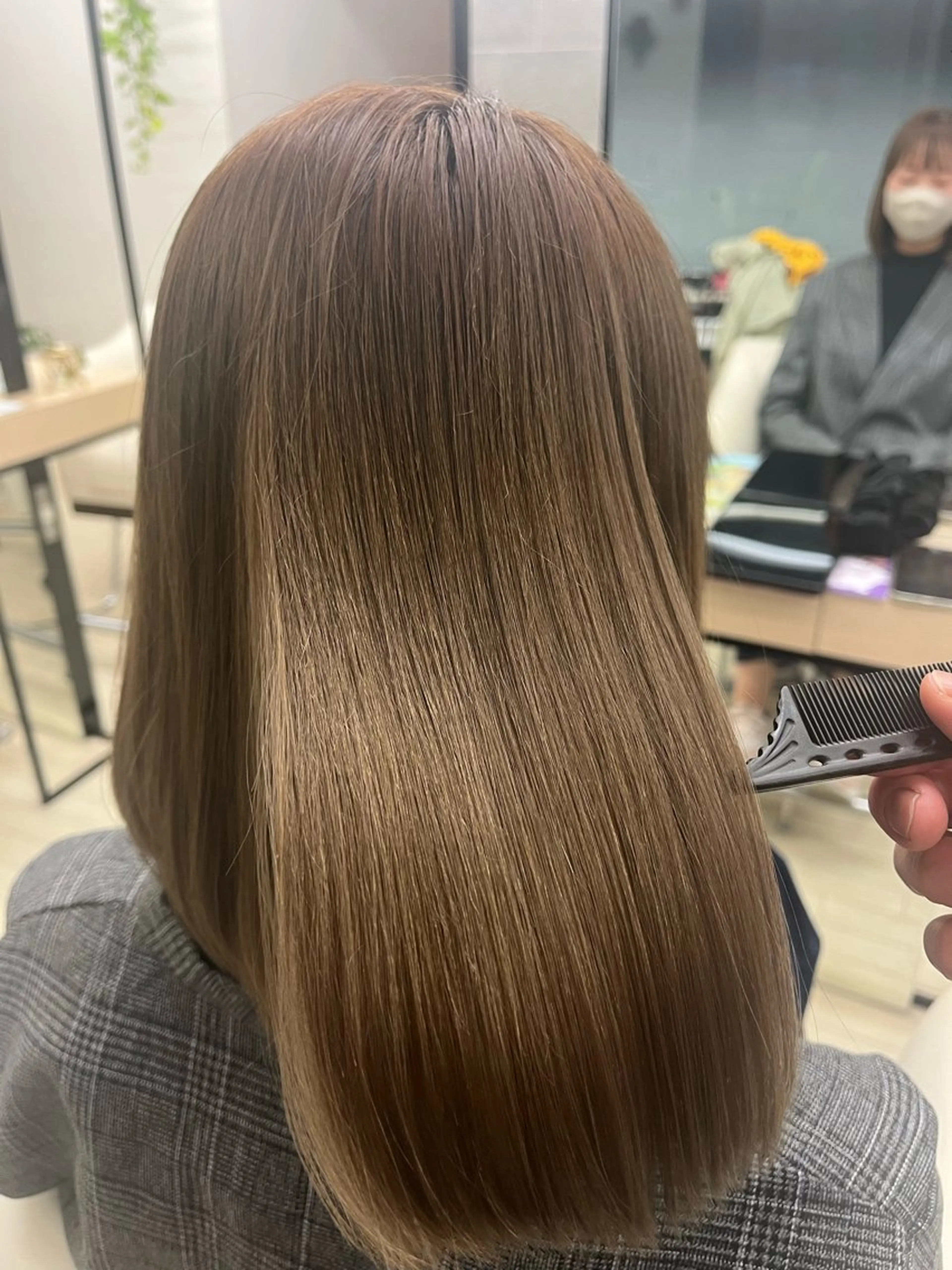 セミロング 森下 舜介のヘアスタイル