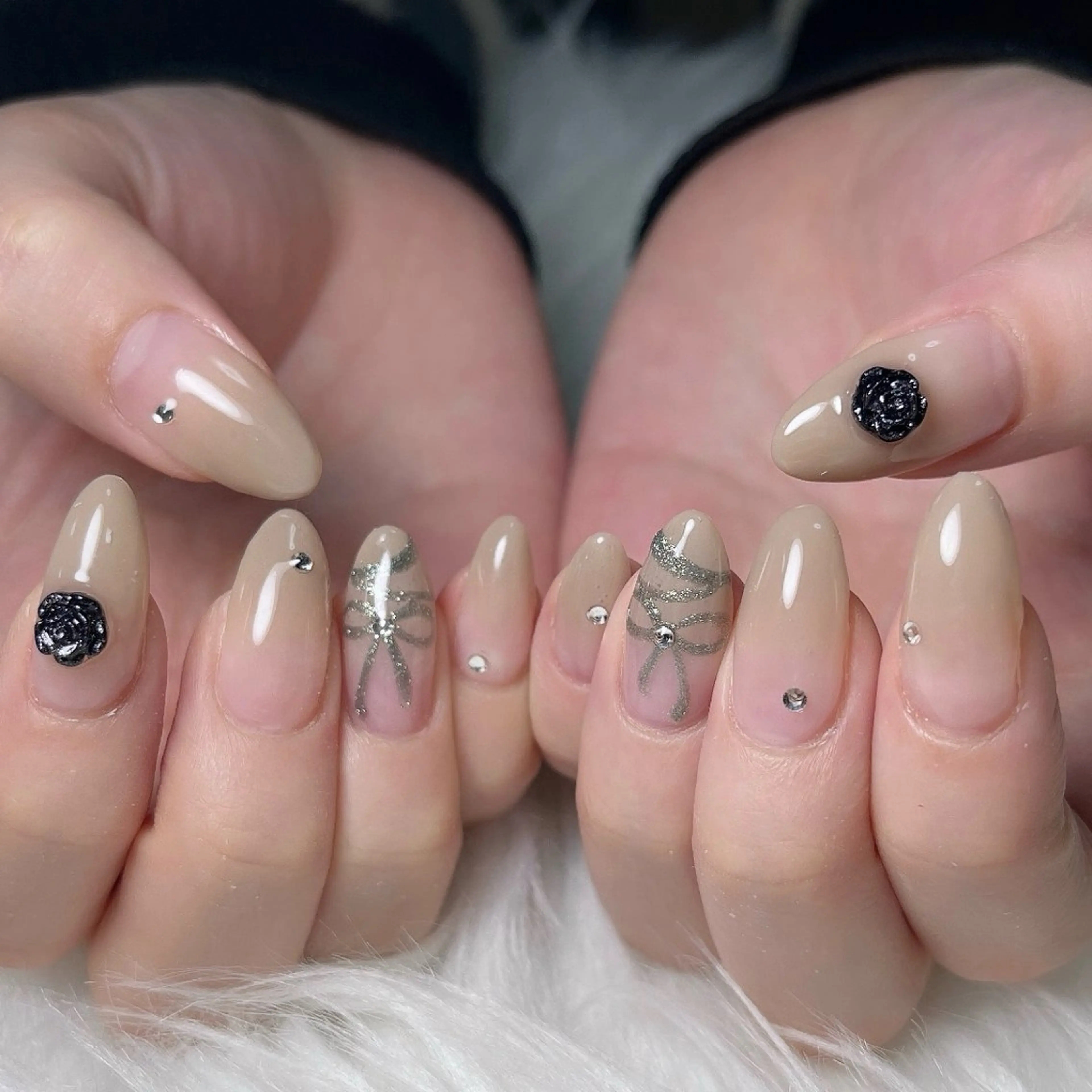 ネイル 韓国ネイル ラメ(グリッター) 持ち込み ハンドネイル 🐕‍🦺Yappy 💗A-tanのネイルデザイン