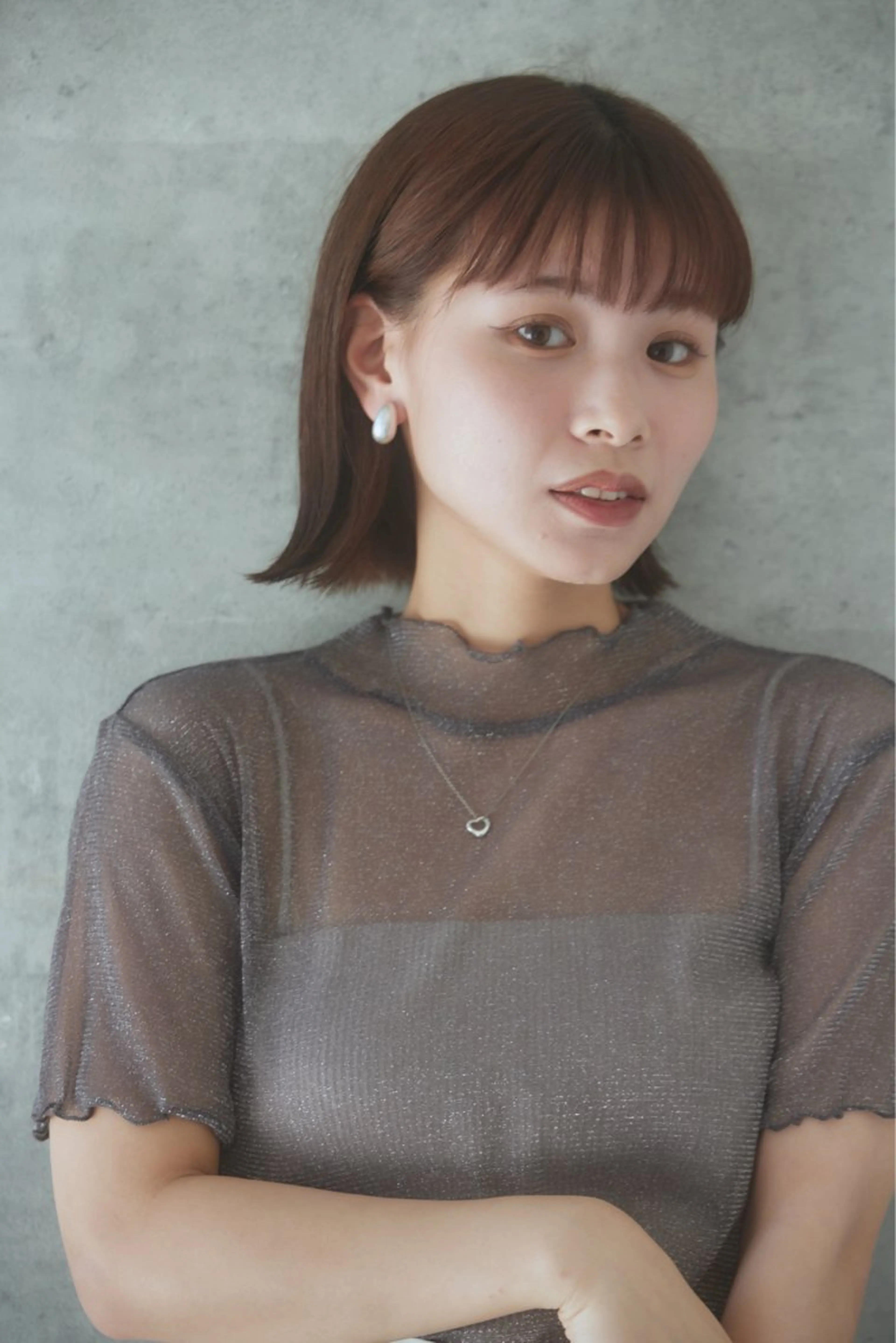 【透明感カラー】カラー+ダメージ予防ケア+トリートメントの写真