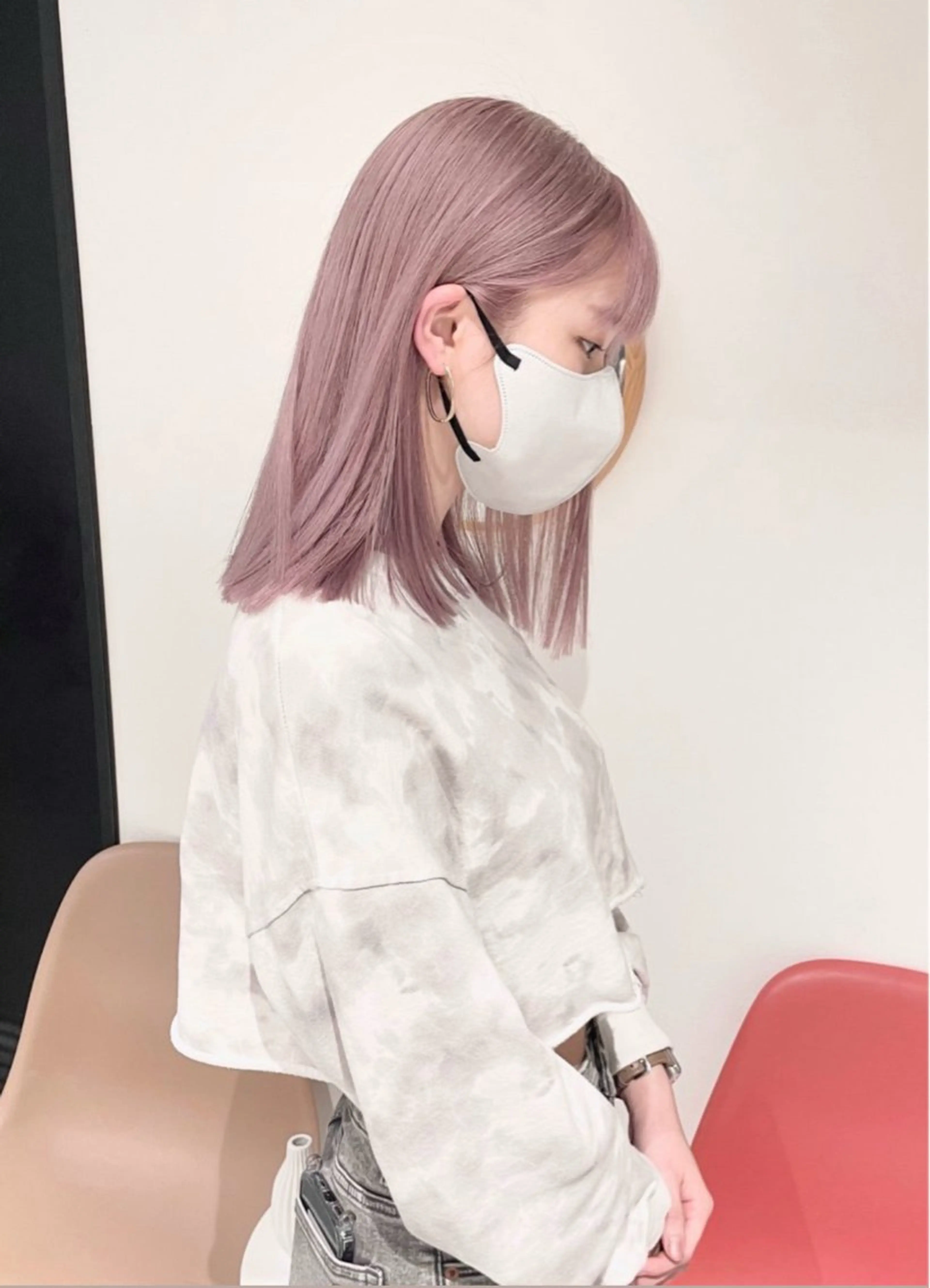 🦋業界最高水準🦋ケアブリーチ➕カラー➕TOKIOトリートメント 梅田/ミルクティーベージュ/ハイトーンの写真