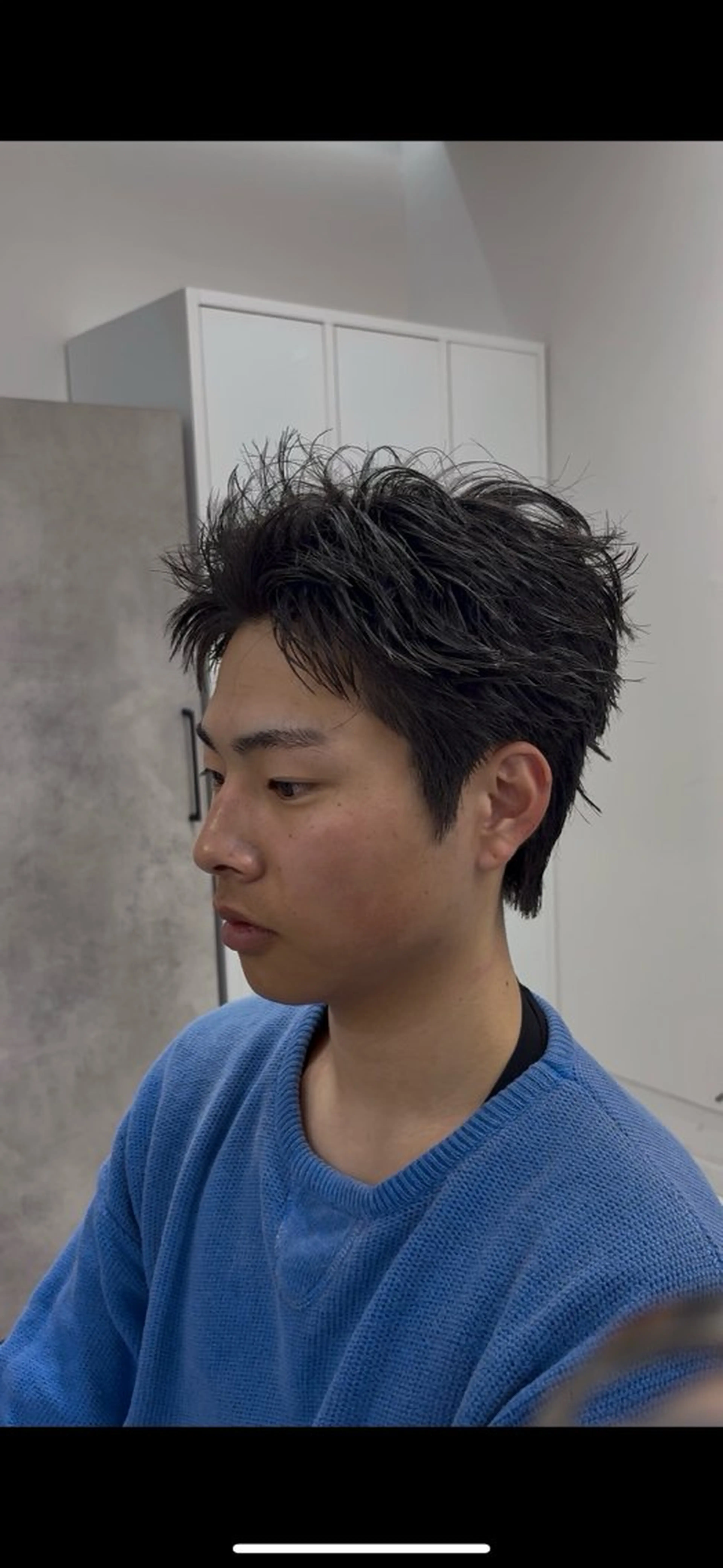 メンズ スパイキーショート メンズパーマ特化 園田　楓莉のヘアスタイル