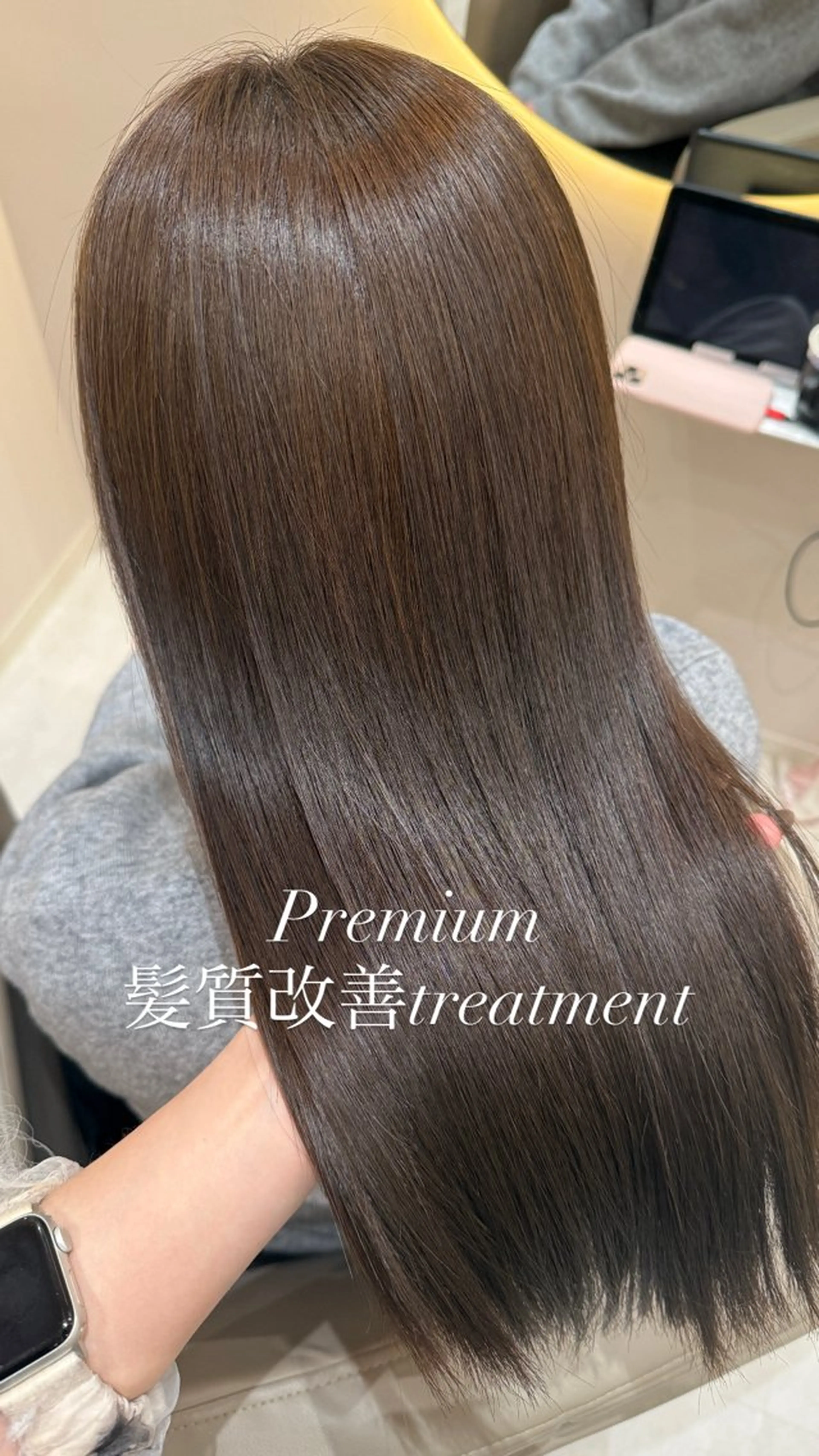 ロング カラー カット ヘアカラー トリートメント 🫧赤み消し*艶髪 nanami🫧のヘアスタイル