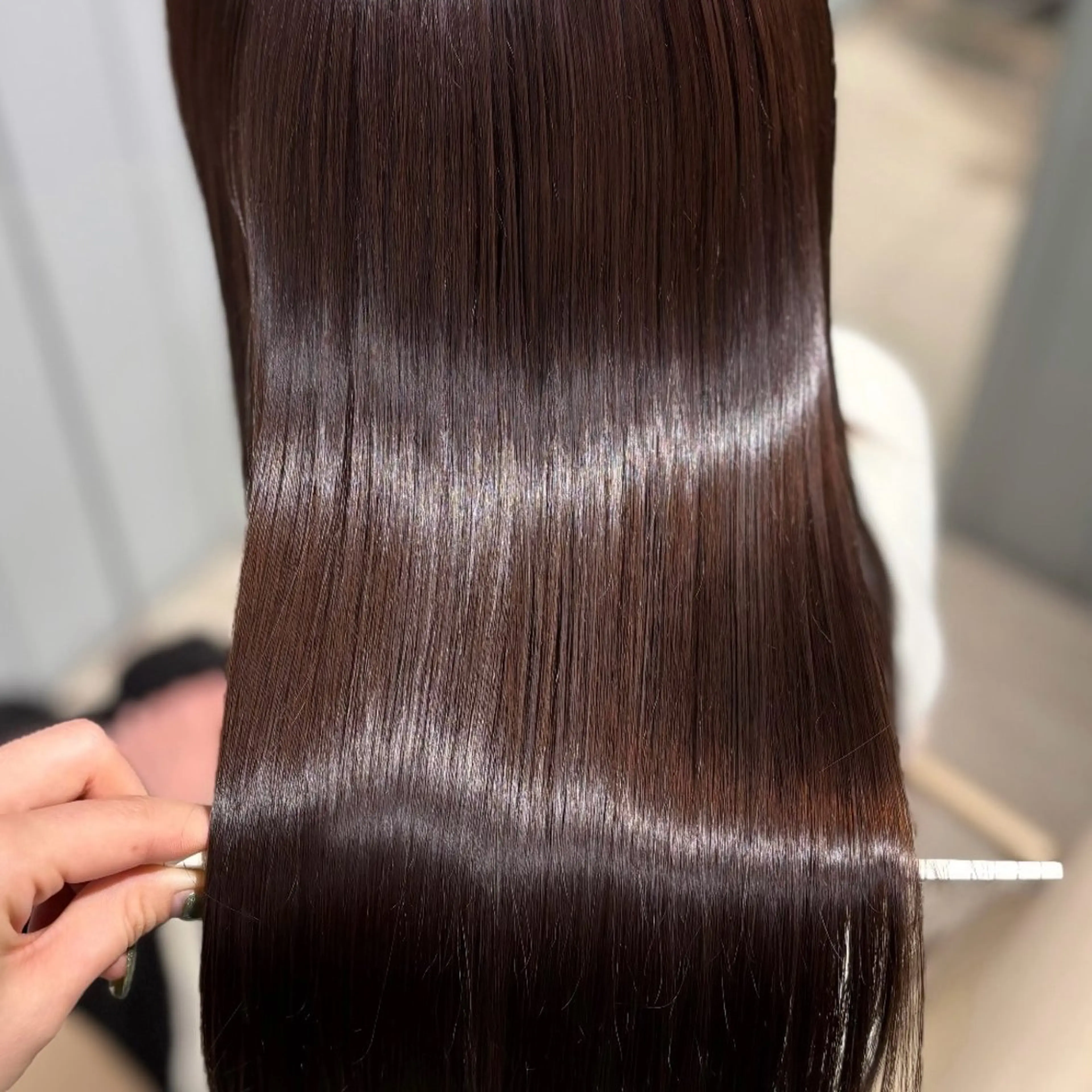 カラー 髪質改善 縮毛矯正 カット ヘアカラー 縮毛矯正 トリートメント 縮毛矯正/レイヤー/ 髪質改善/海月のヘアスタイル