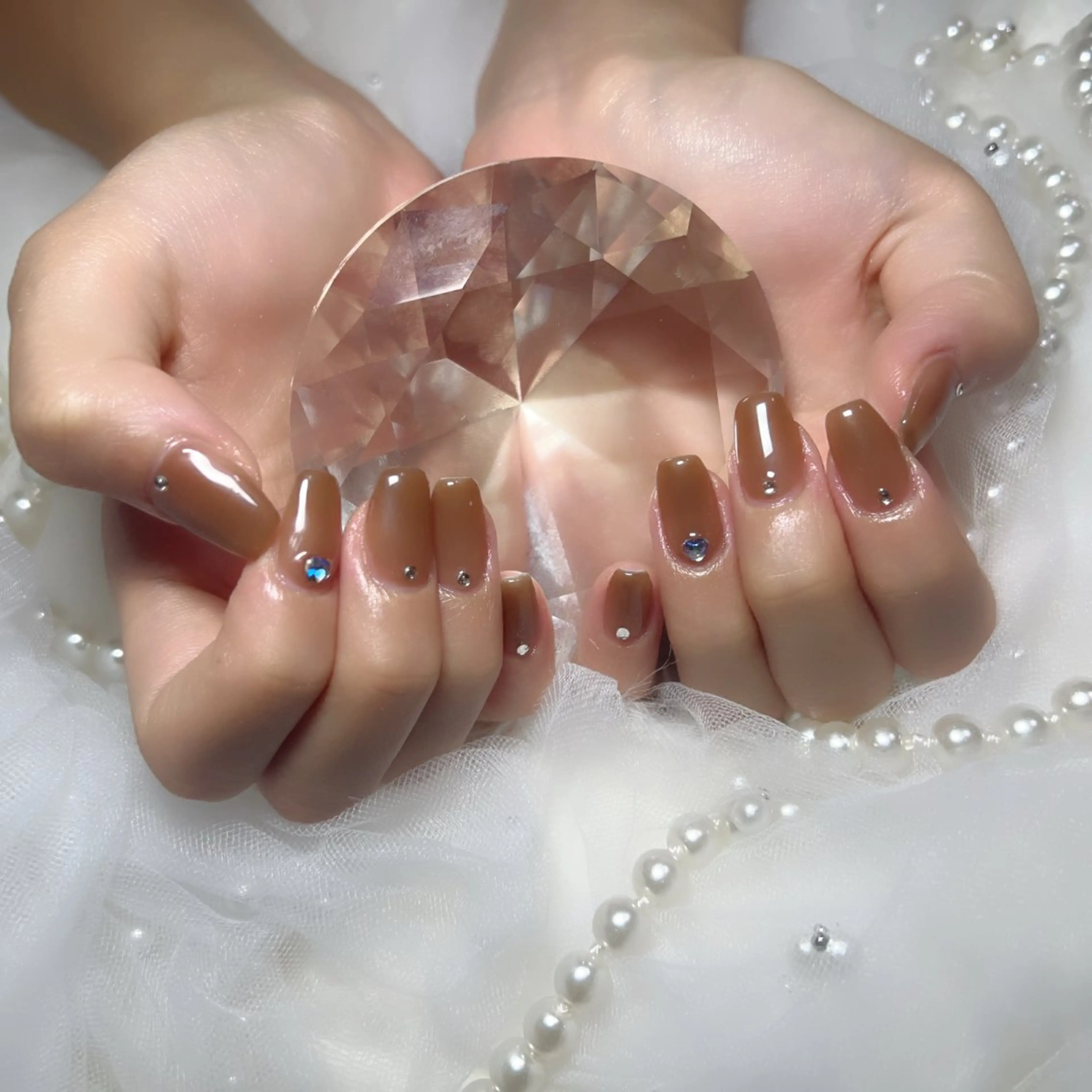 ネイル ストーンネイル ハンドネイル Nail Salon Ripeのネイルデザイン