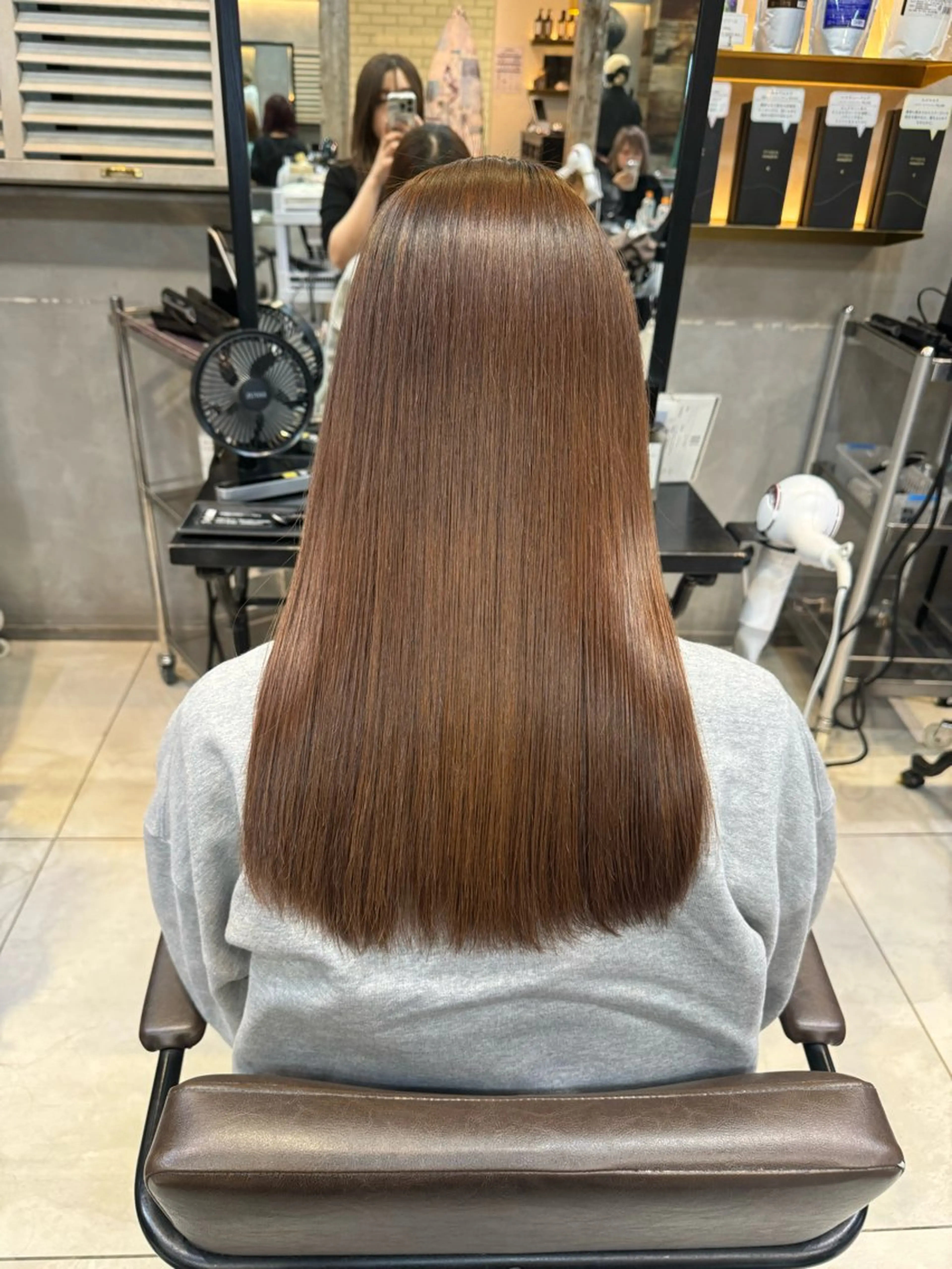 セミロング rioカットカラー ♡韓国レイヤーのヘアスタイル