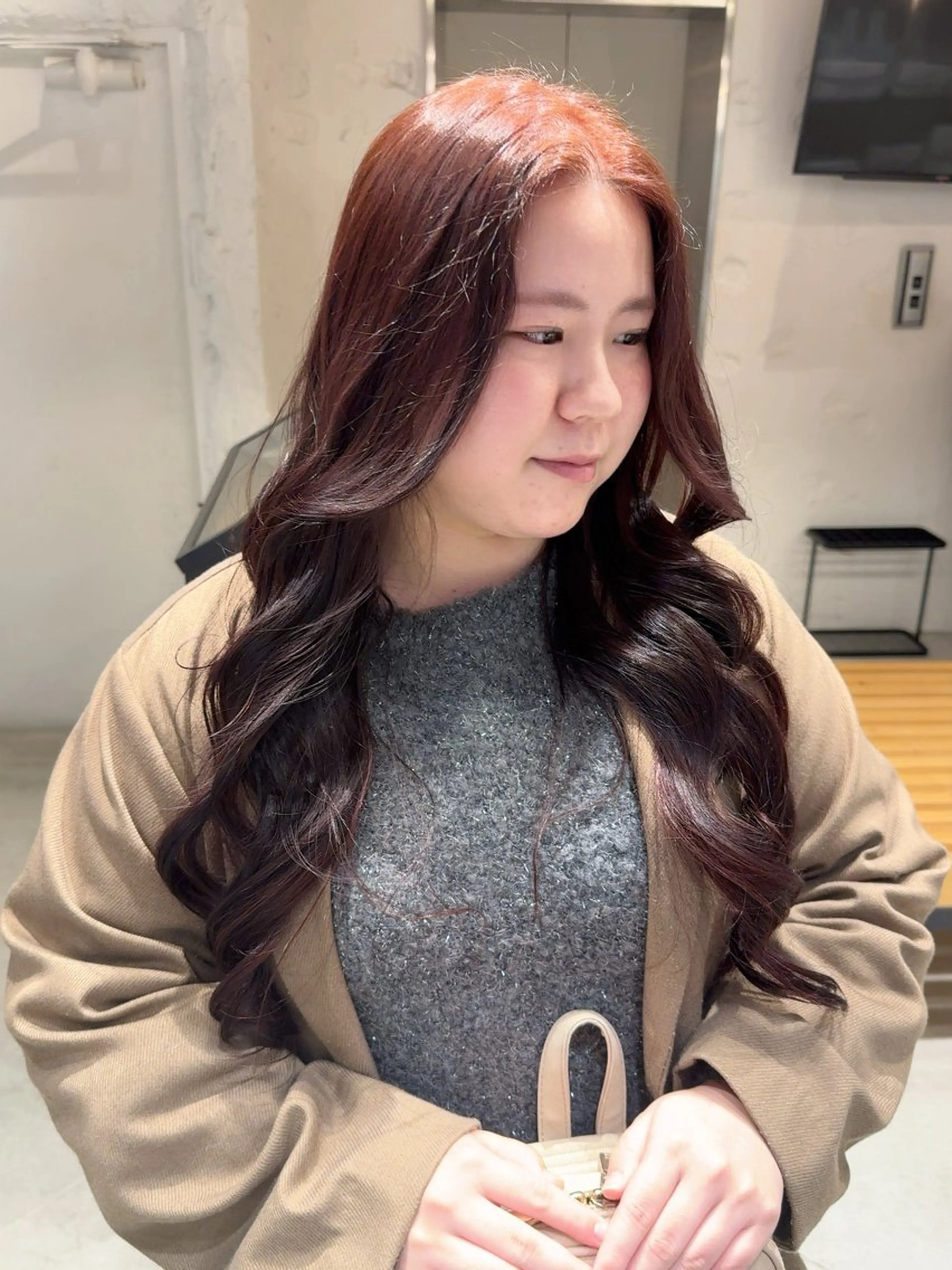 ロング ヘアカラー トリートメント 🌶F-CODE RINA🌶のヘアスタイル