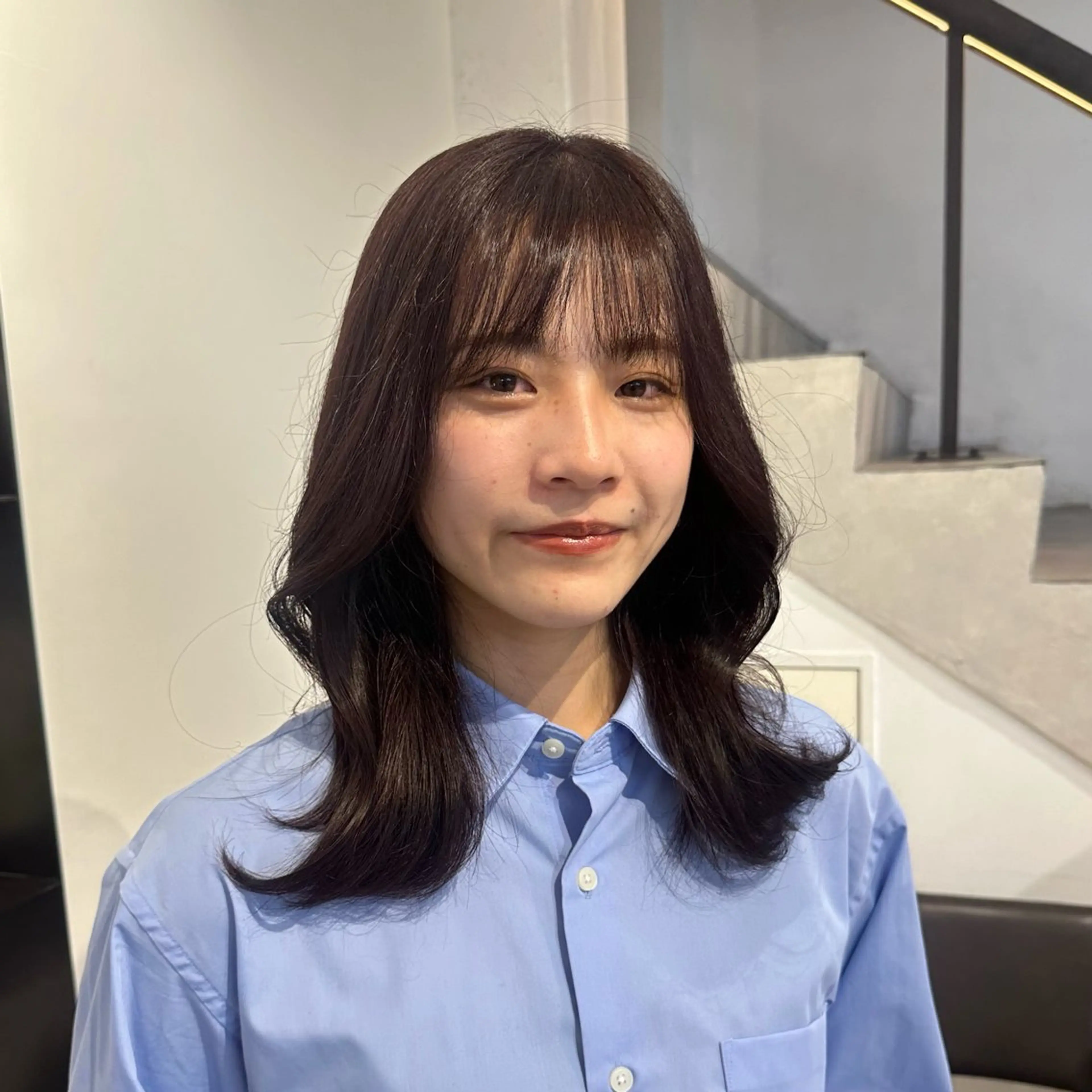 ロング カット ヘアカラー 韓国ヘアメンズ・レデ ィース特化ミクのヘアスタイル